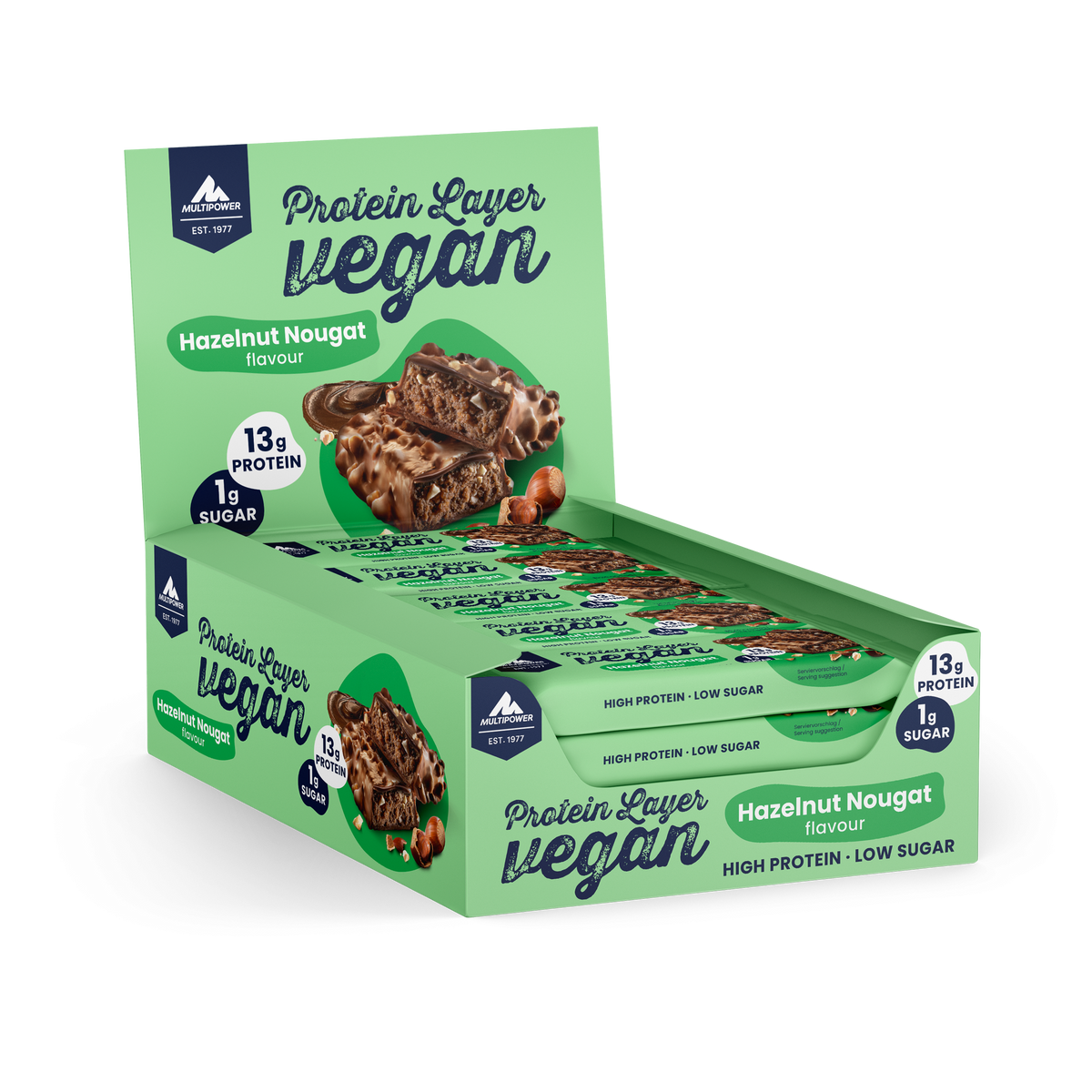 Vegan Protein Layer (15x55g) Hazel Nougat