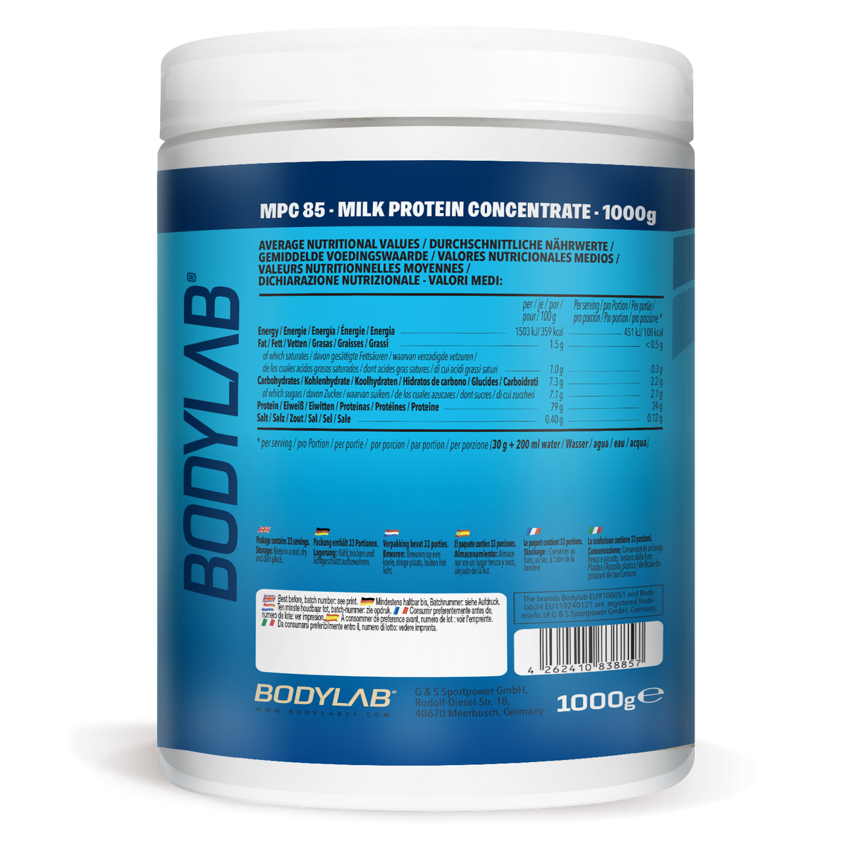 MPC 85 (1000g) Vanilla