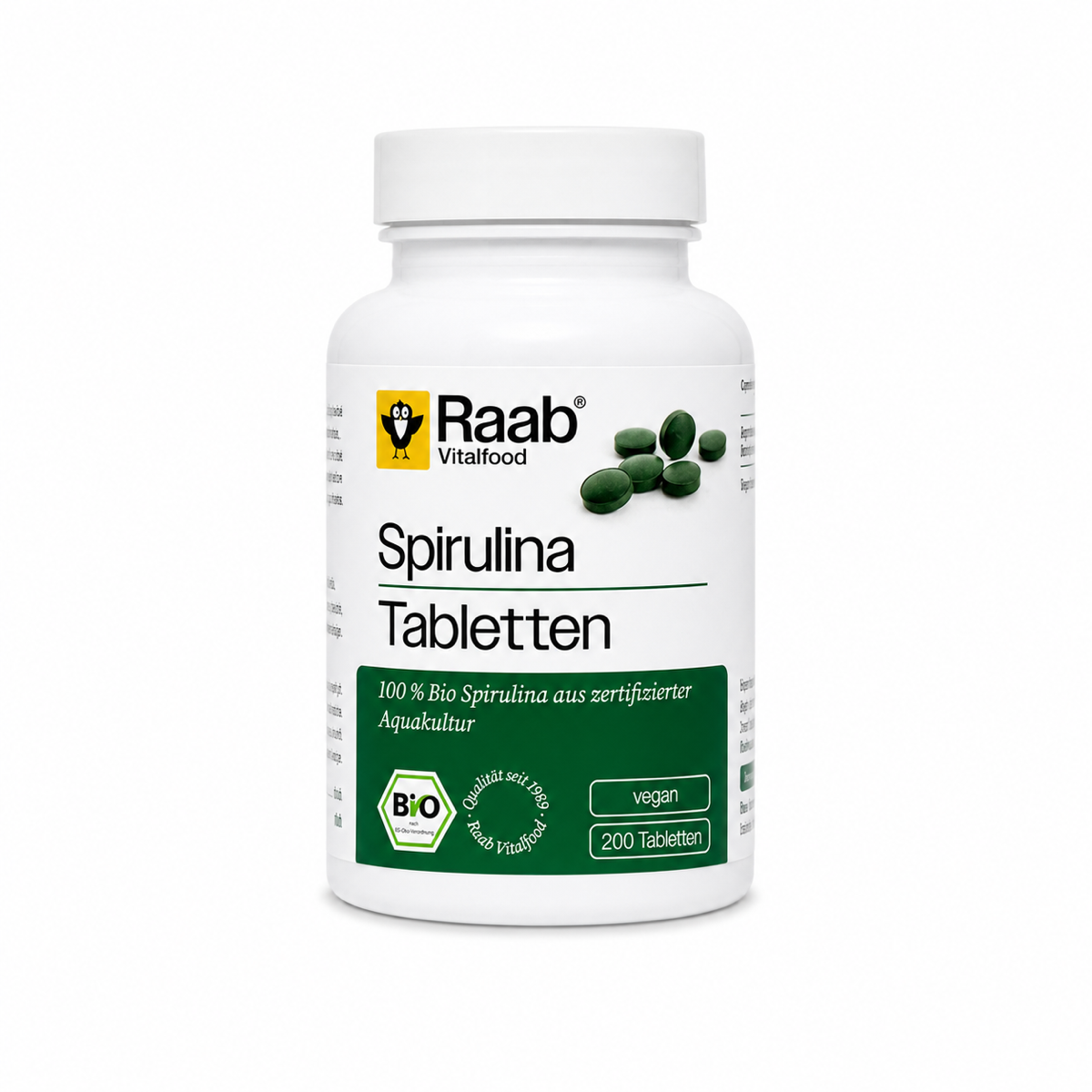 Bio Spirulina Tabletten (200 Tabletten)