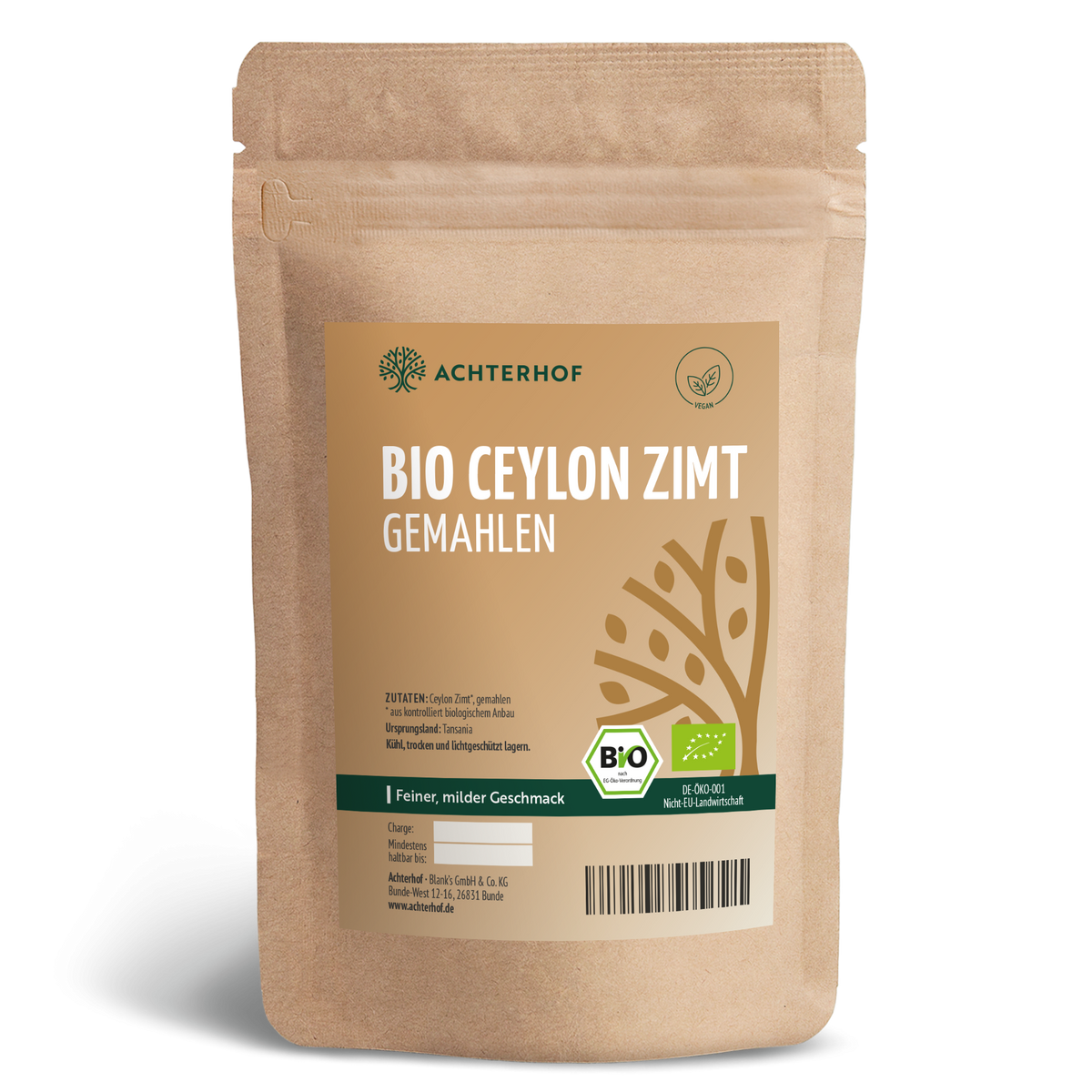 Bio Ceylon Zimt gemahlen (500g)
