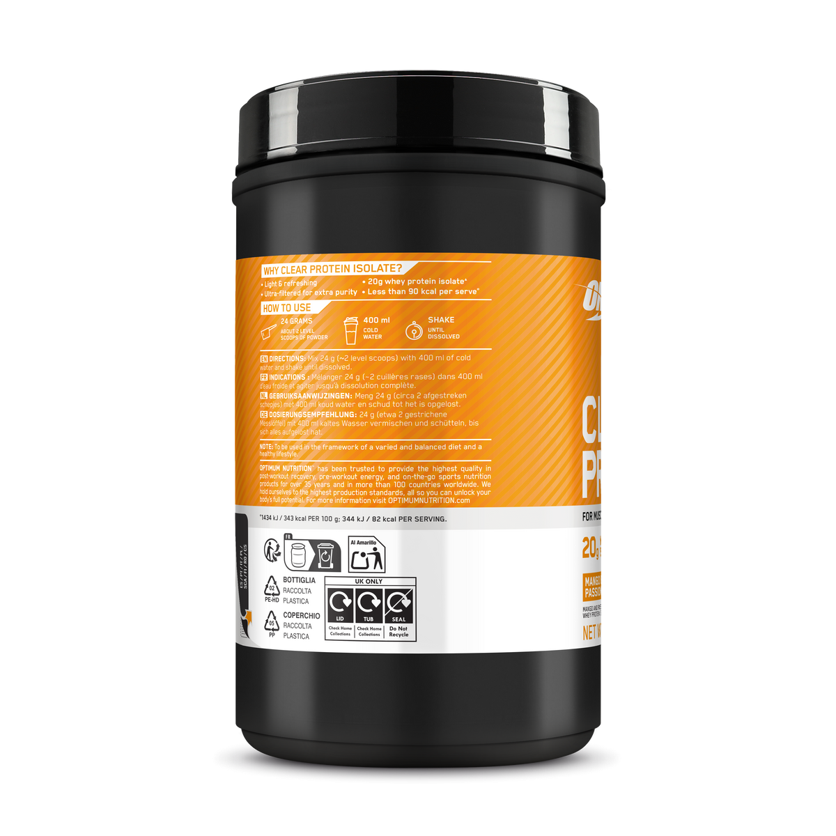 Clear Protein (480g) Mango Passion Fruit