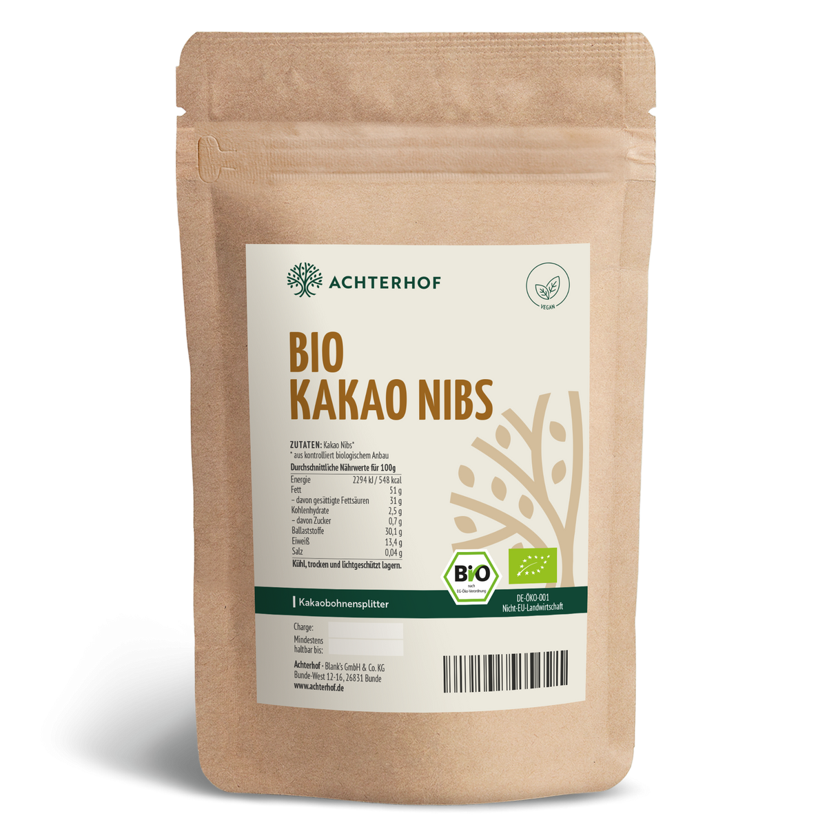 Kakao Nibs Bio (1000g)