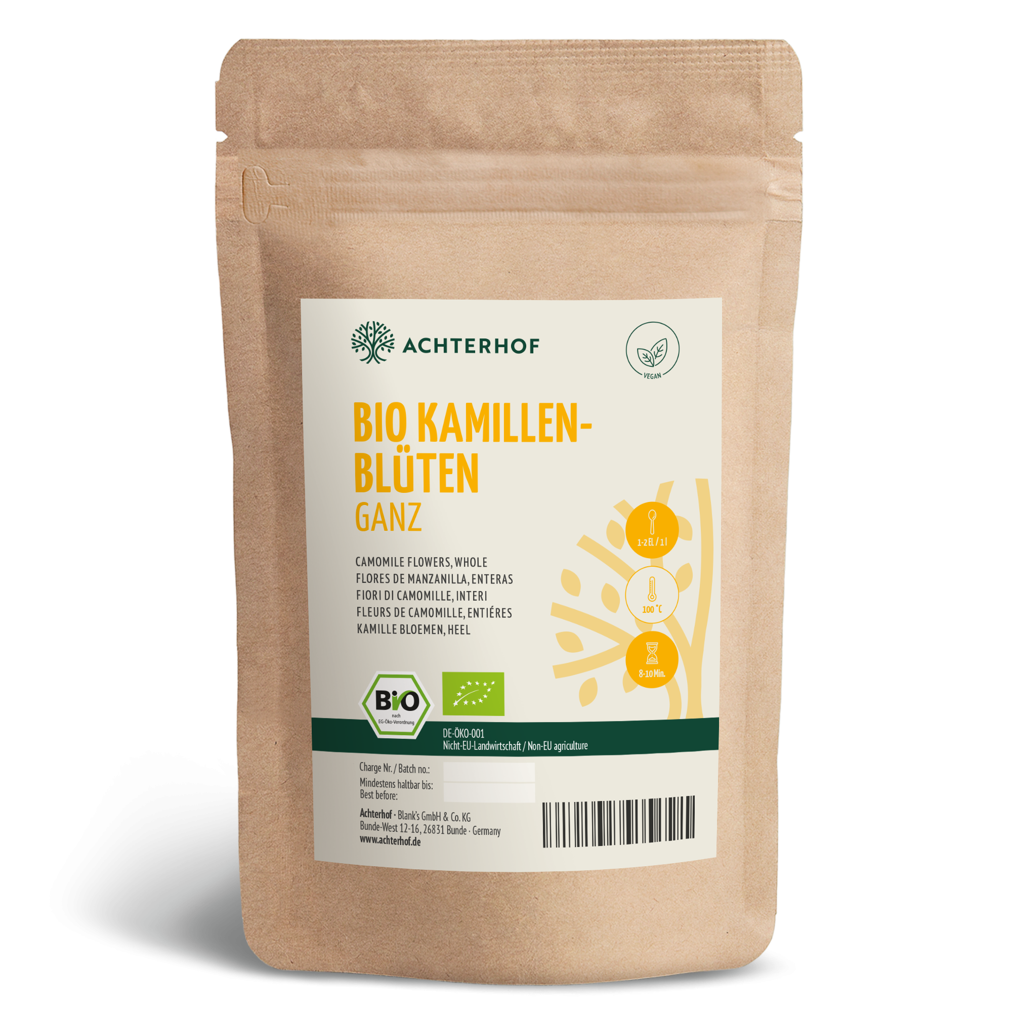 Kamillenblüten ganz Bio (1000g)