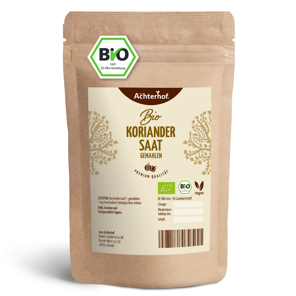 Koriandersaat gemahlen Bio (500g)