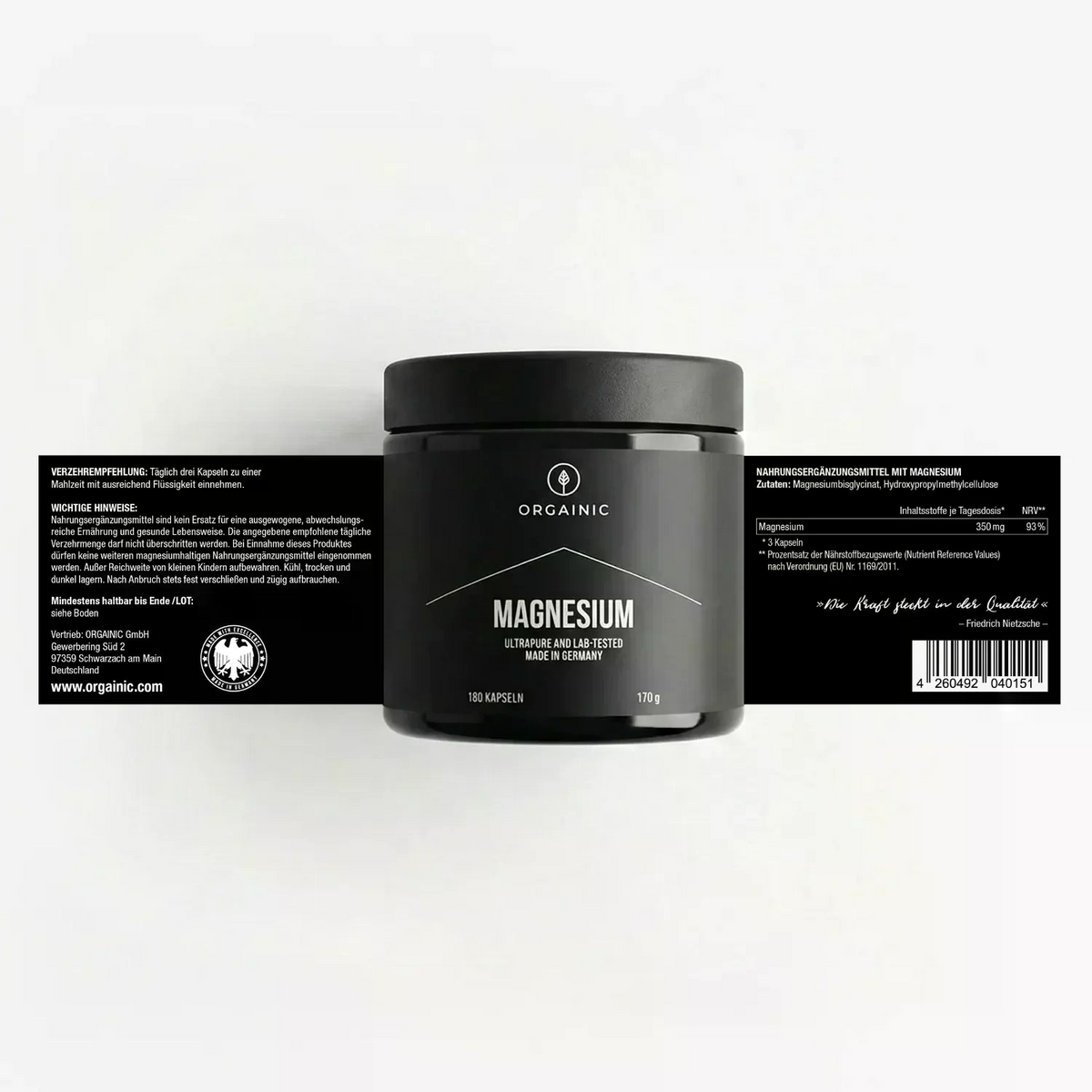 Magnesium Bisglycinat (180 Kapseln)