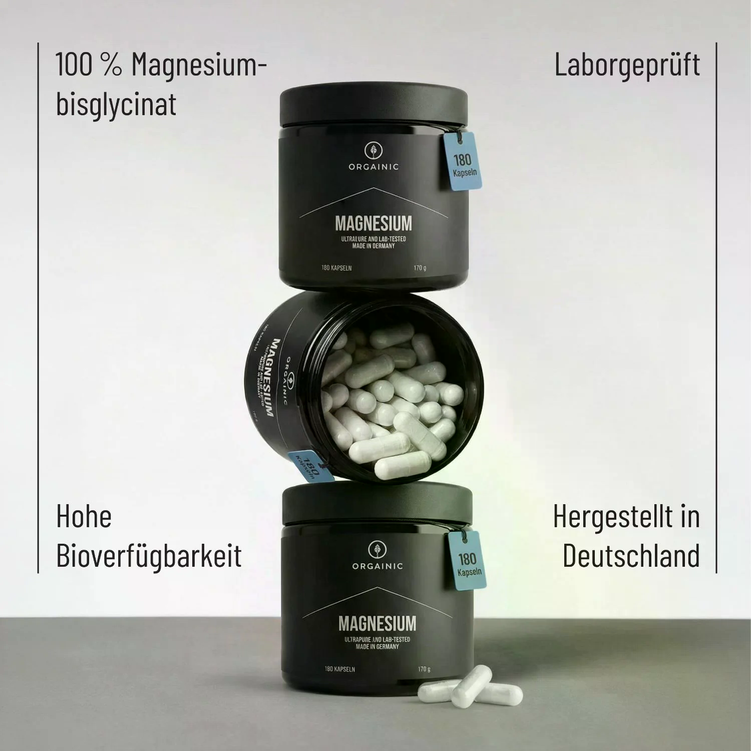 Magnesium Bisglycinat (180 Kapseln)
