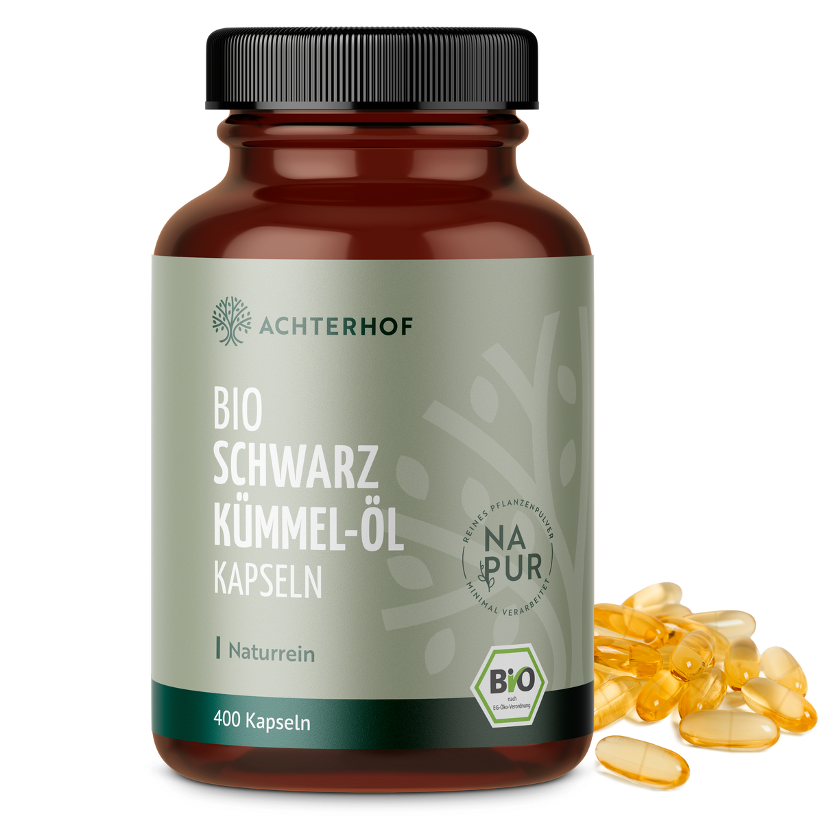 Bio Schwarzkümmel-Öl Kapseln (400 Kapseln)