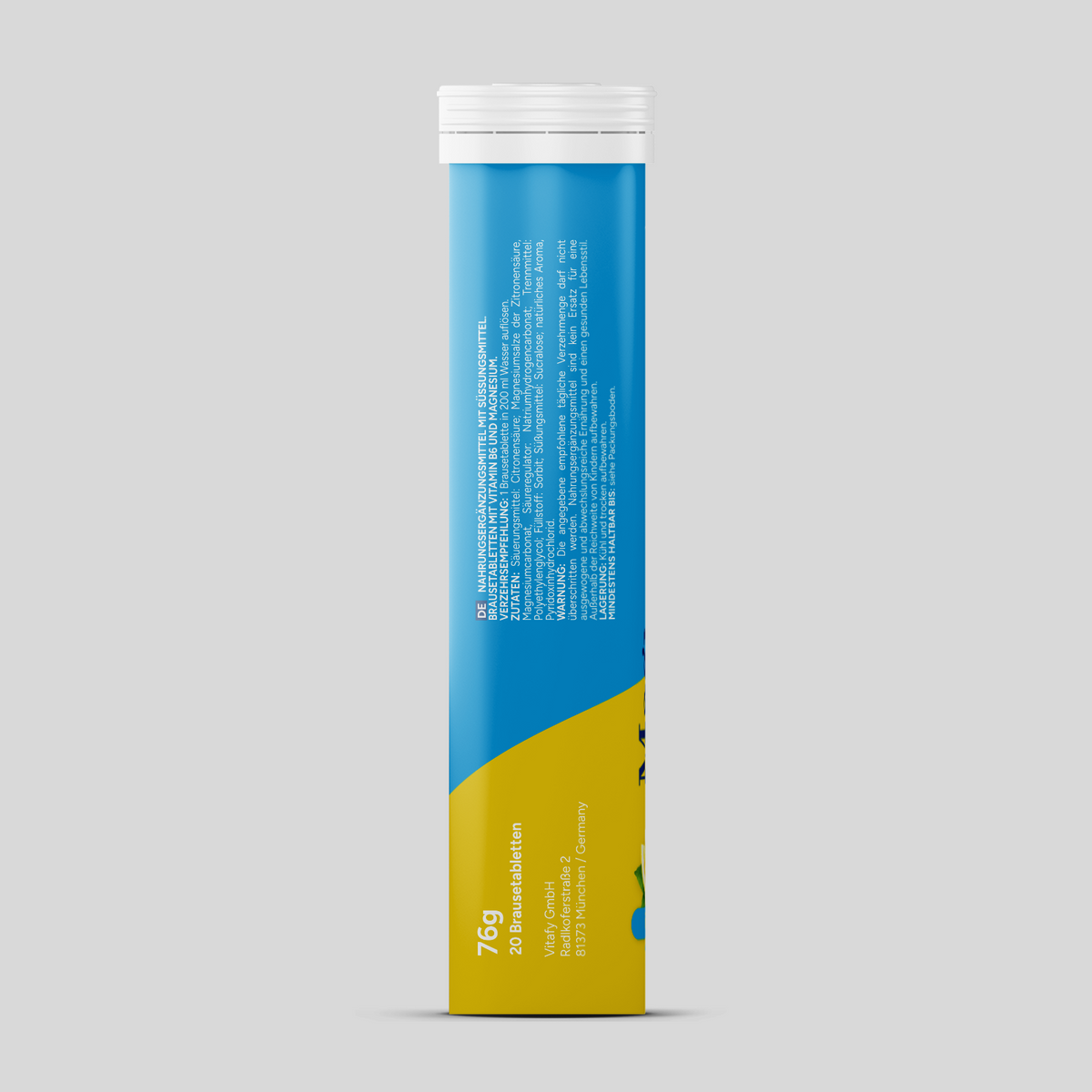 Magnesium + Vitamin B6 - Zitrone (20 Brausetabletten)