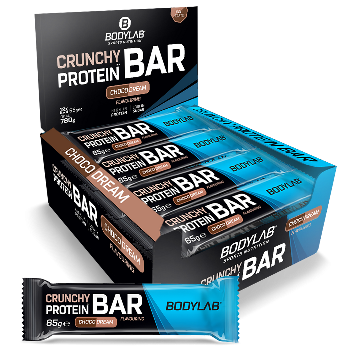 Crunchy Protein Bar Deluxe (12x65g) Schokolade
