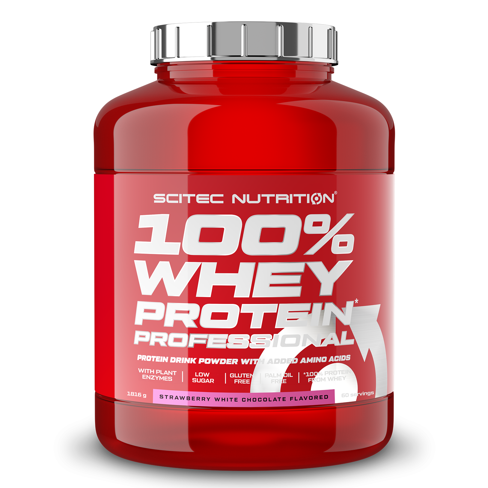 100% Whey Protein Professional (1816g) Strawberry White Chocolate