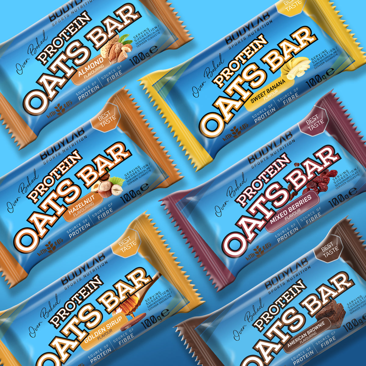 Dreierpack Protein Oats Bar (3x12x100g)