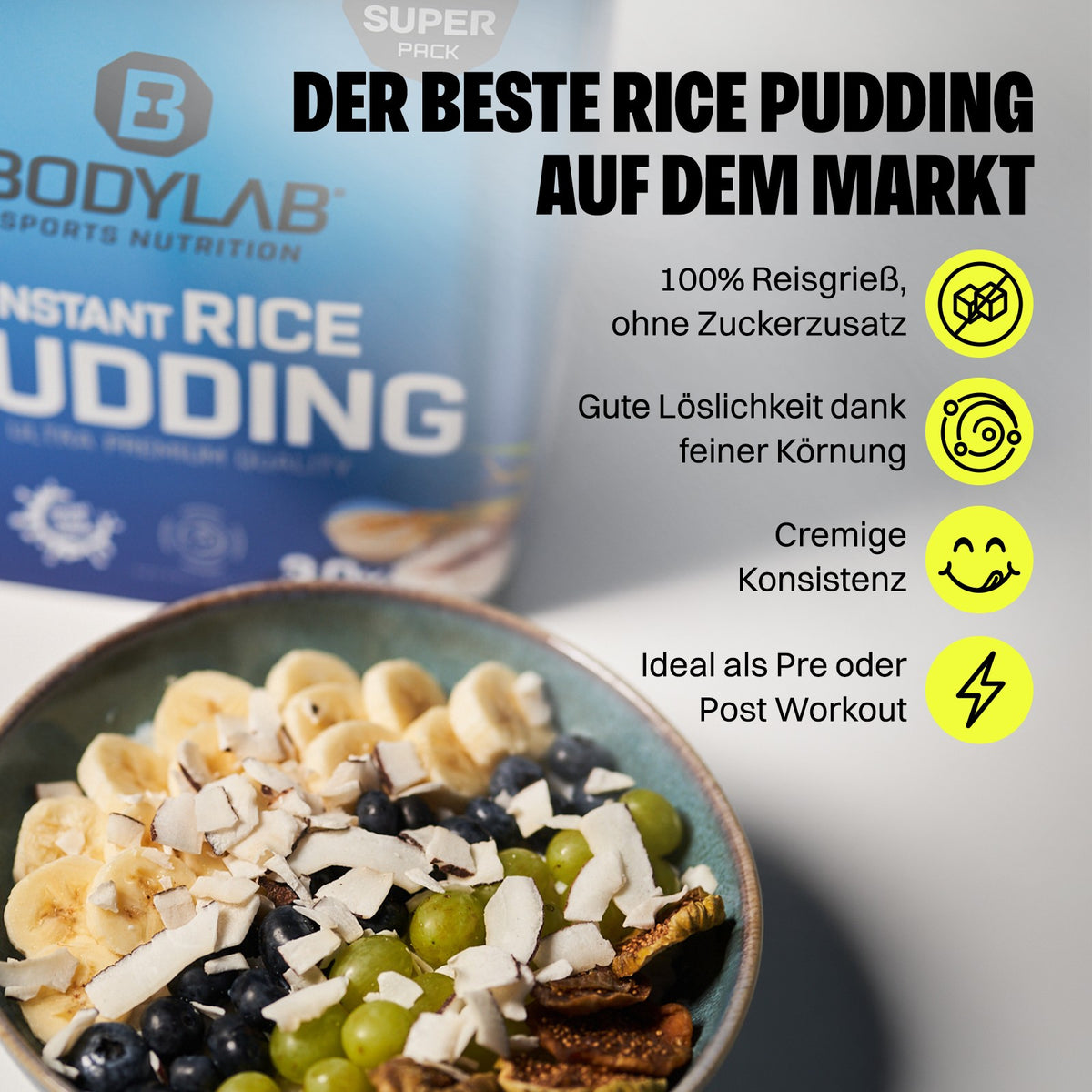3 x Instant Rice Pudding (je 3000g)