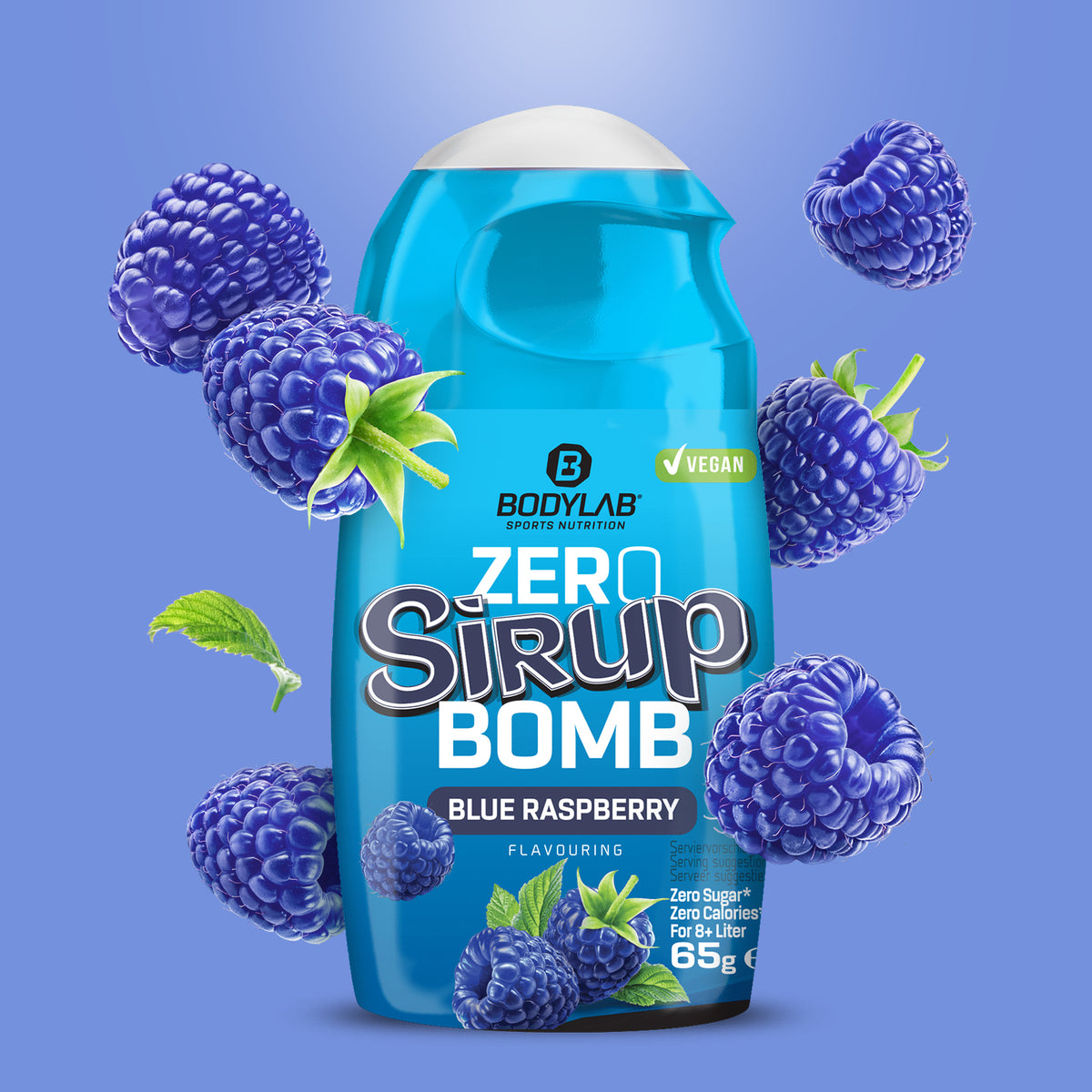 ZERO Sirup BOMB (65ml) Blaue Himbeere