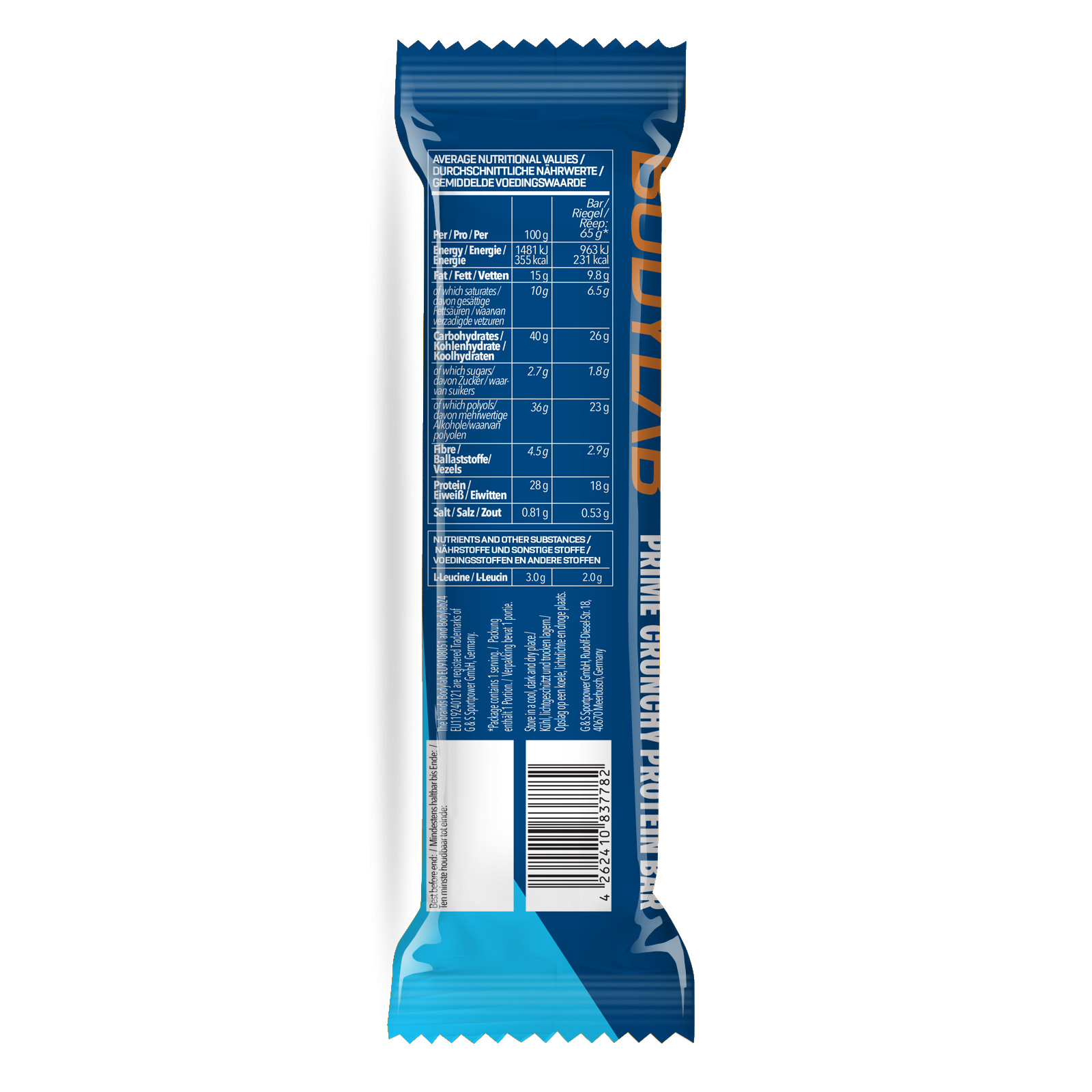 Prime Crunchy Protein Bar (12x65g) Salted Caramel