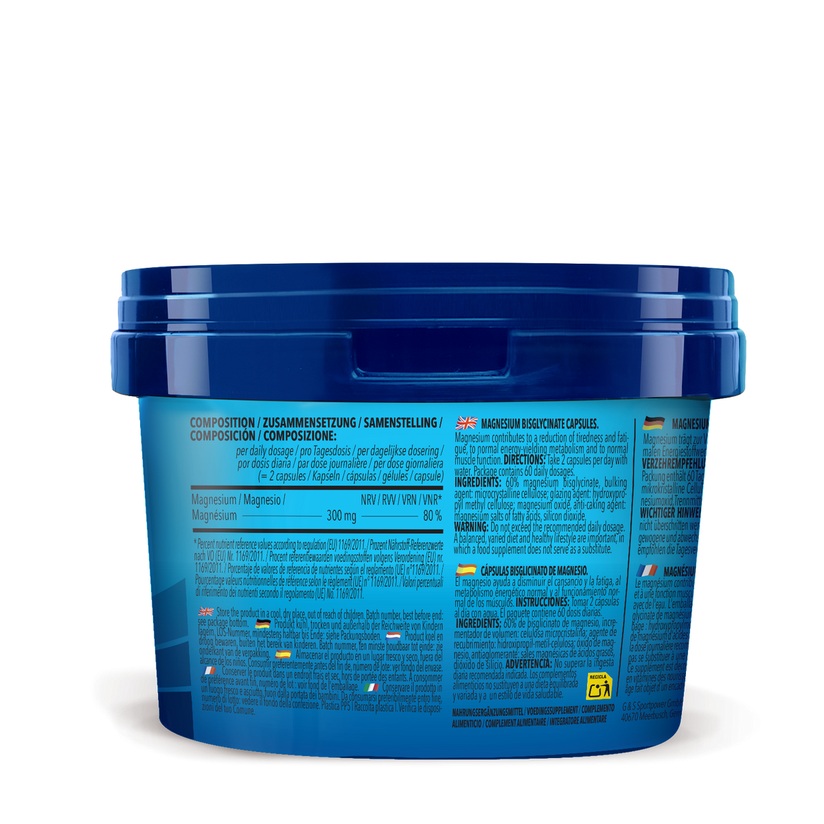 2 x Magnesium Bisglycinate (120 Kapseln)