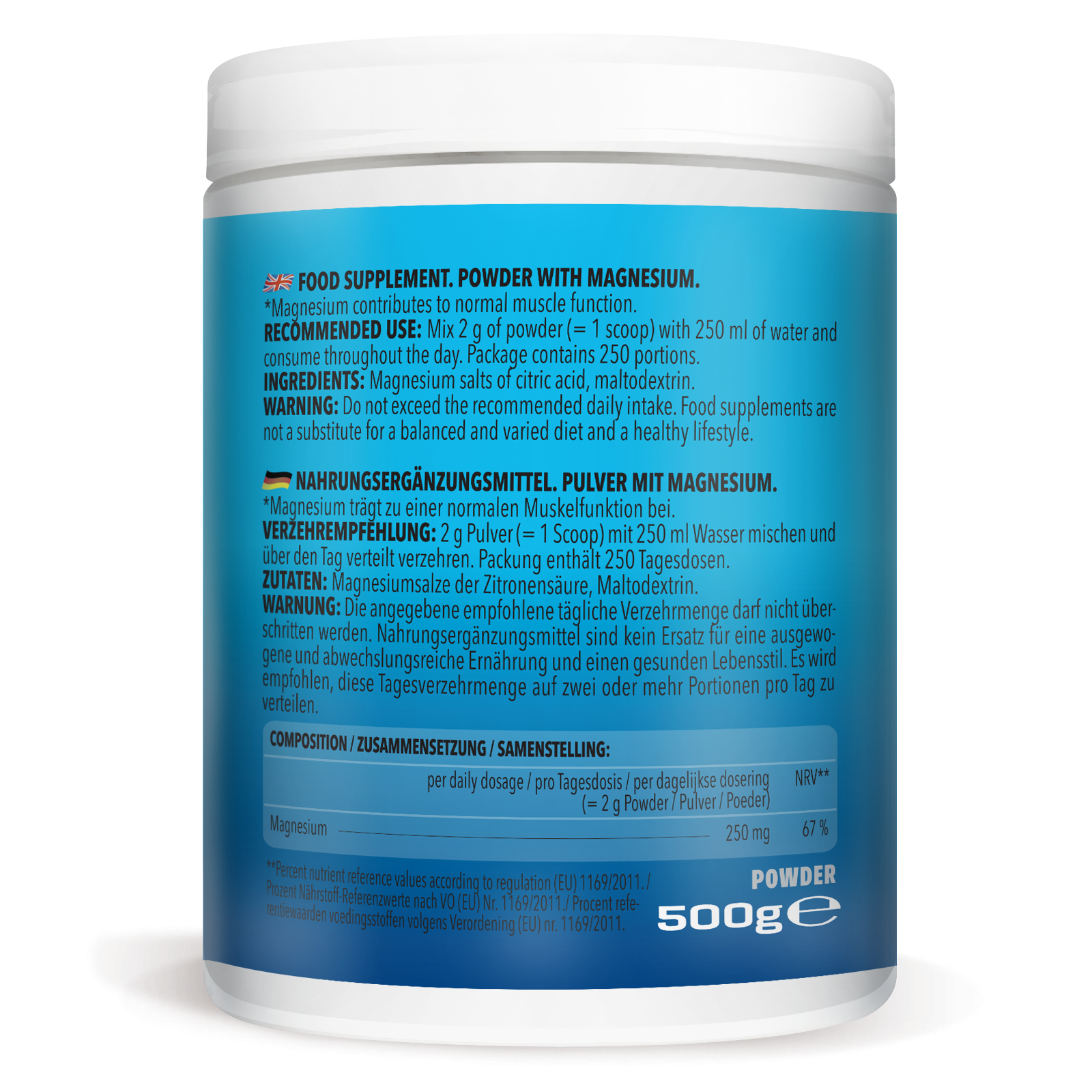 Magnesium Citrate Powder (500g)