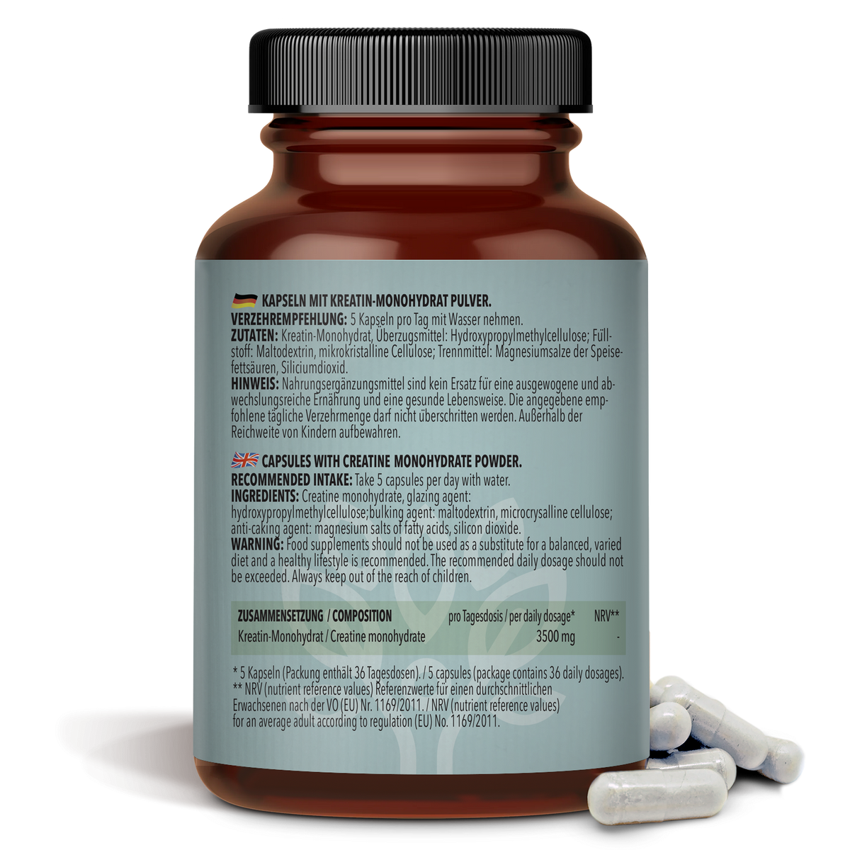 3 x Kreatin Monohydrat (3 x 180 Kapseln)