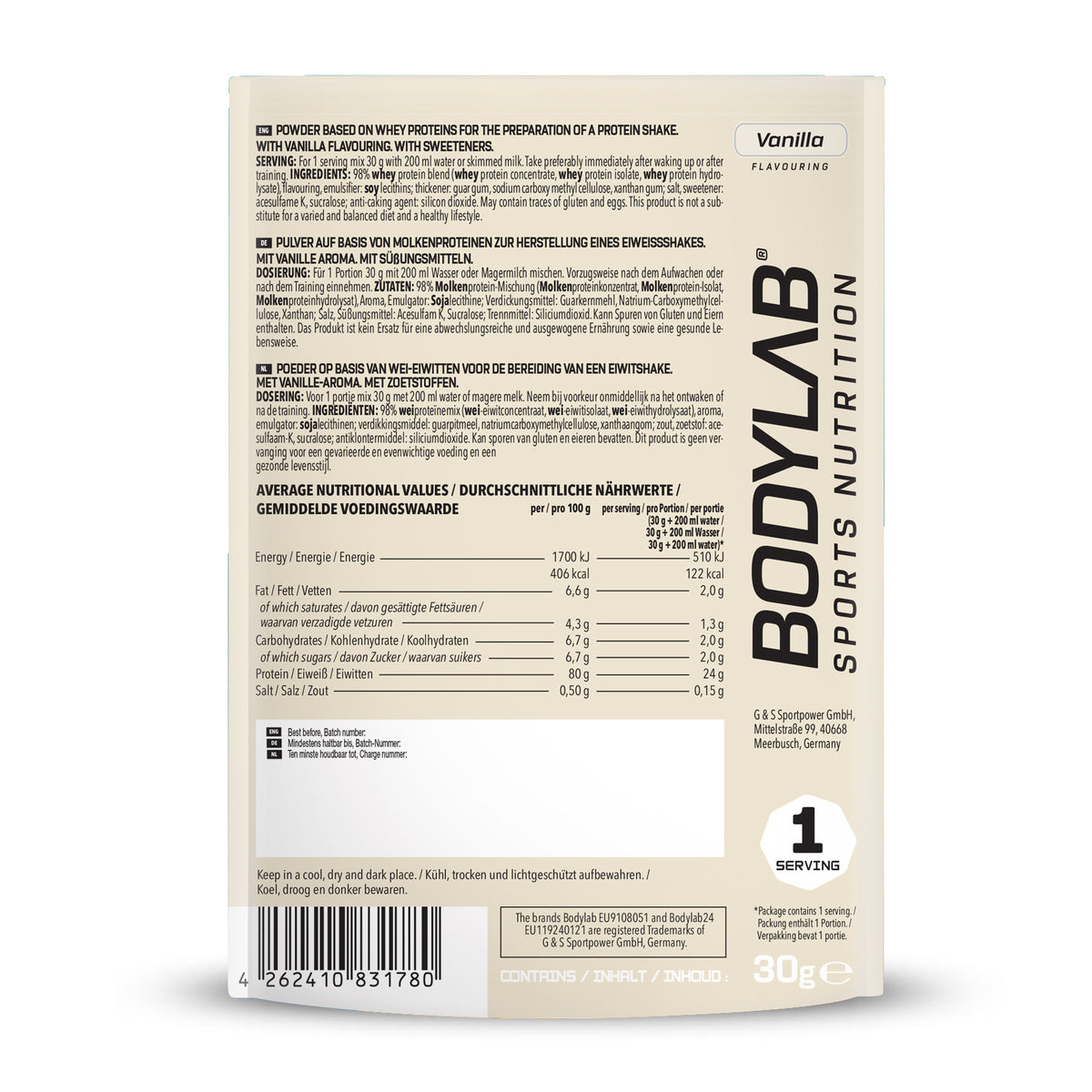 Whey Protein Probe (30g) Vanilla