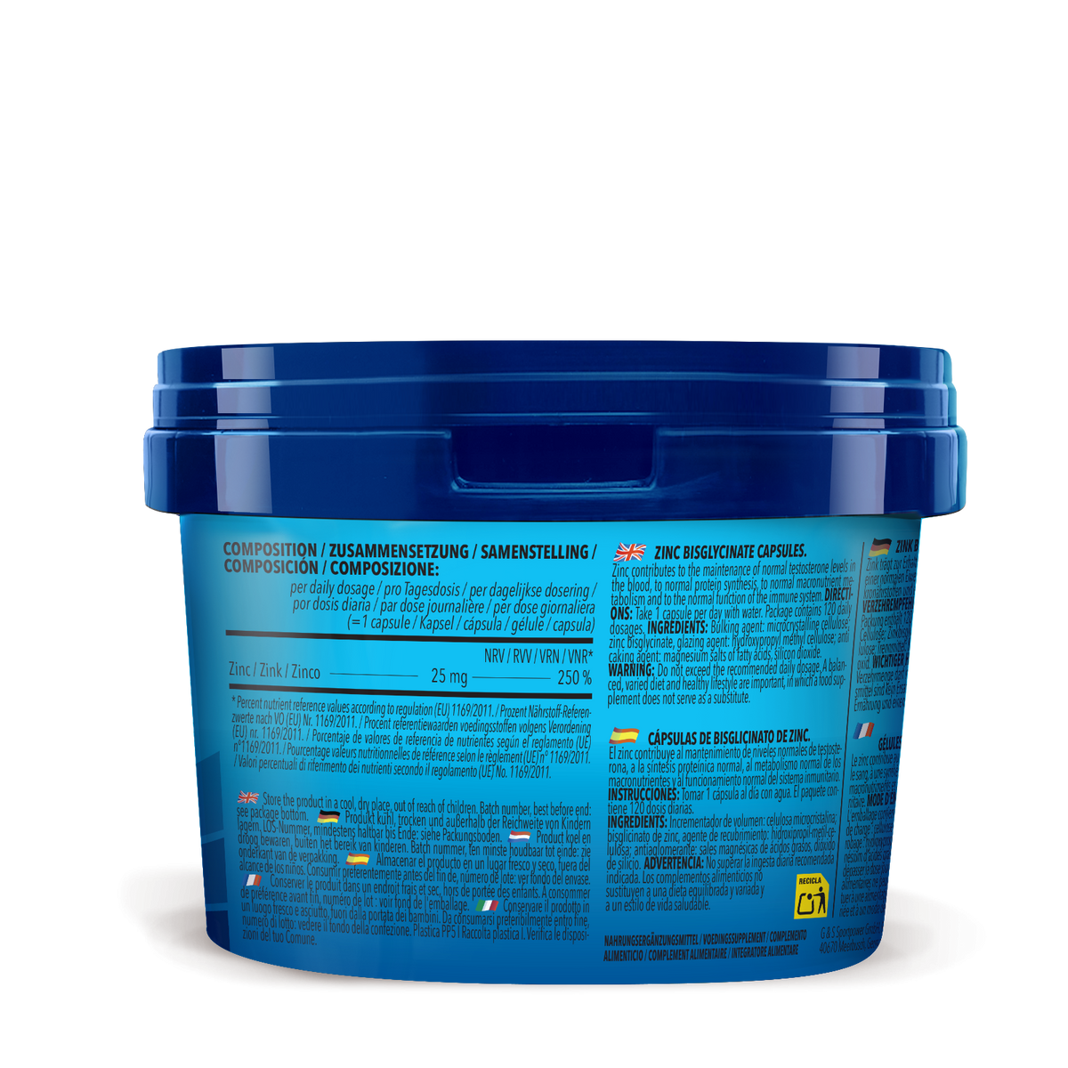 2 x Zinc Bisglycinate (je 120 Kapseln)