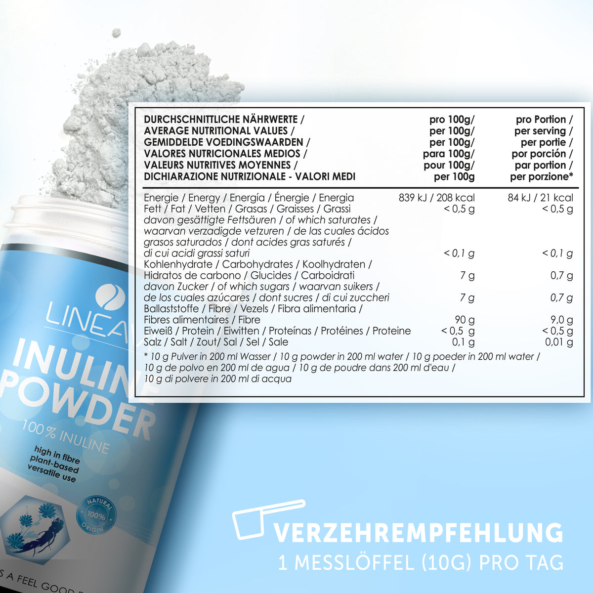 Doppelpack: Inulinpulver (2x500g)