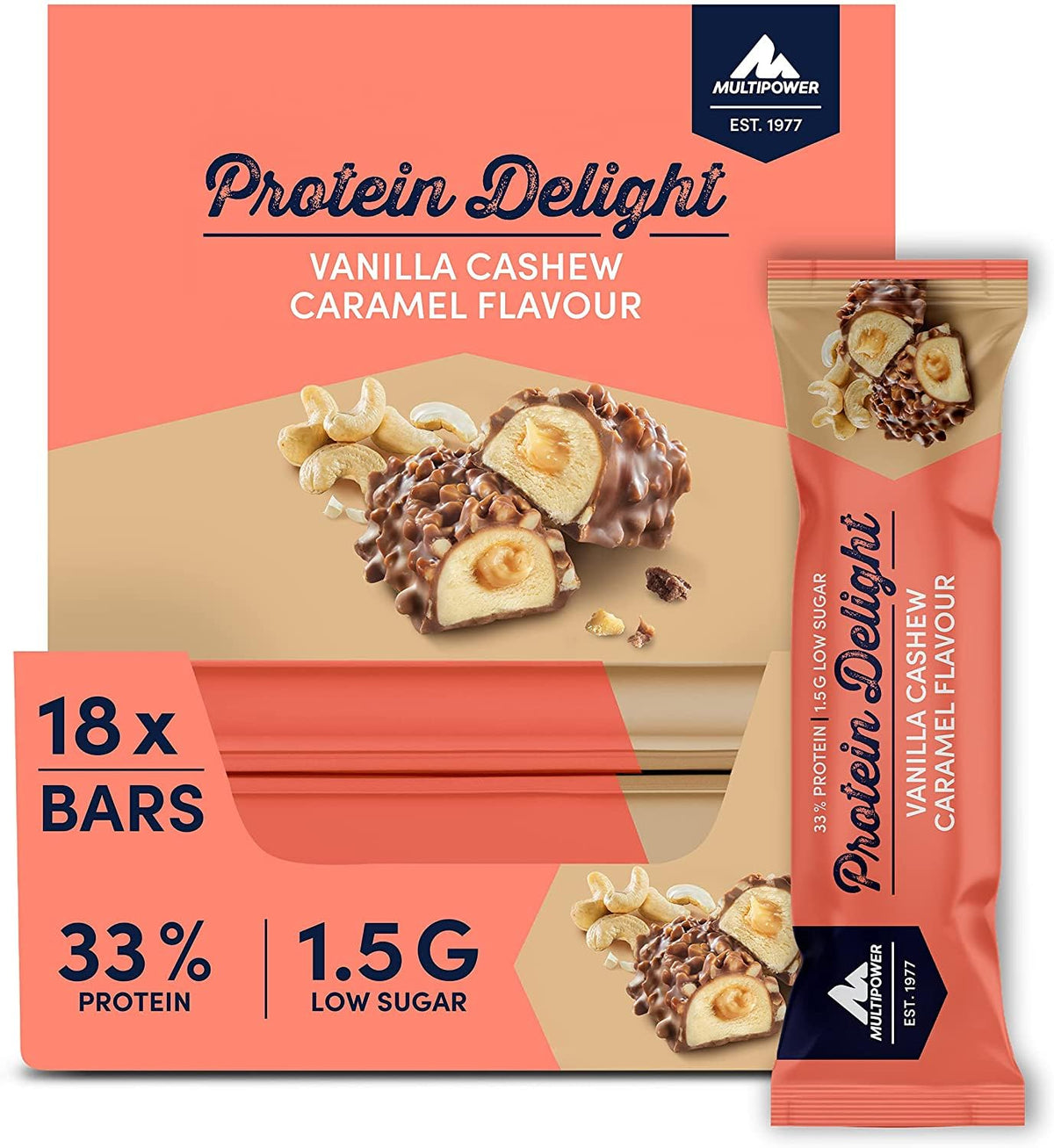 Protein Delight (18x35g) Cashew Caramel