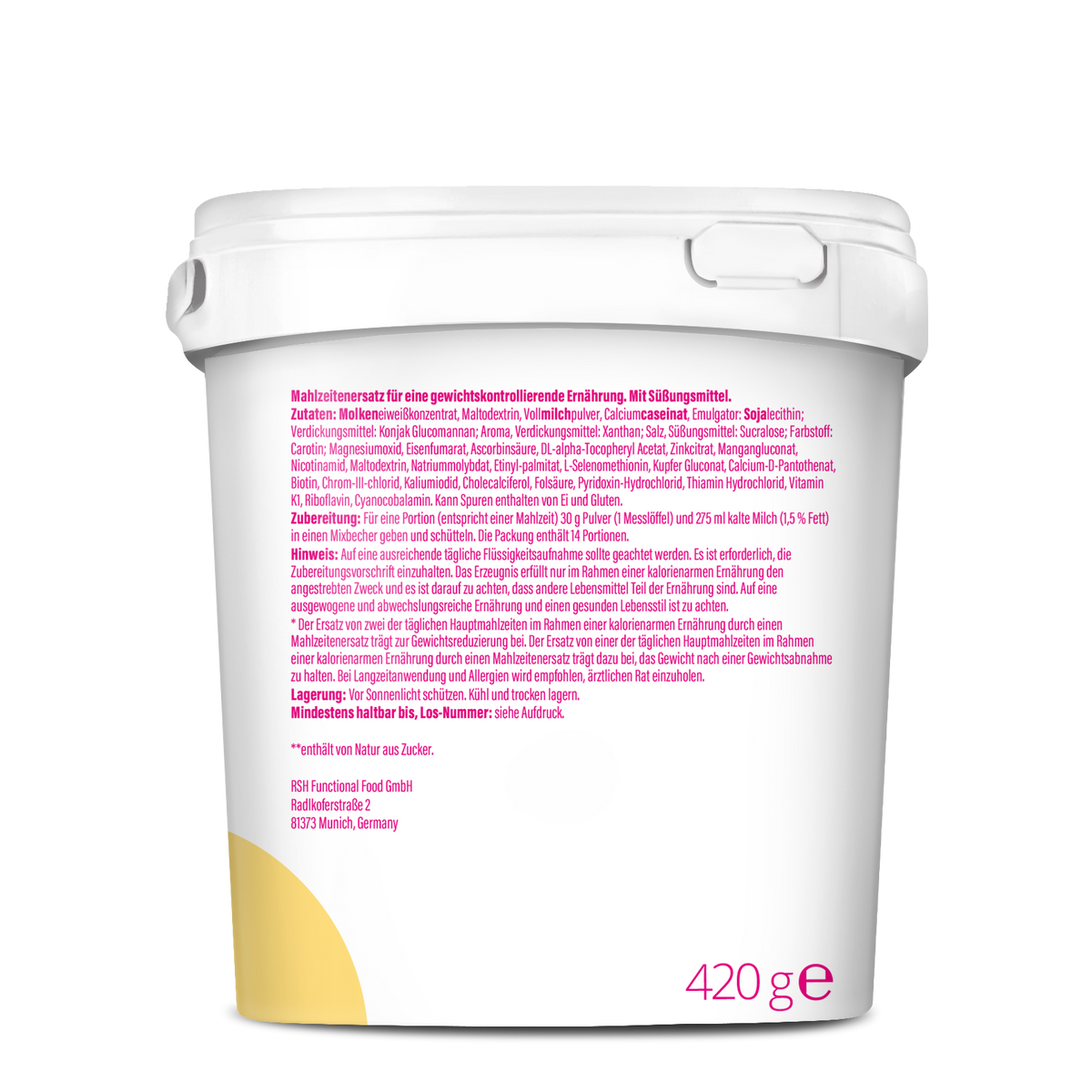 Slim Shake Mahlzeitersatz-Shake (420g) Banana Milkshake