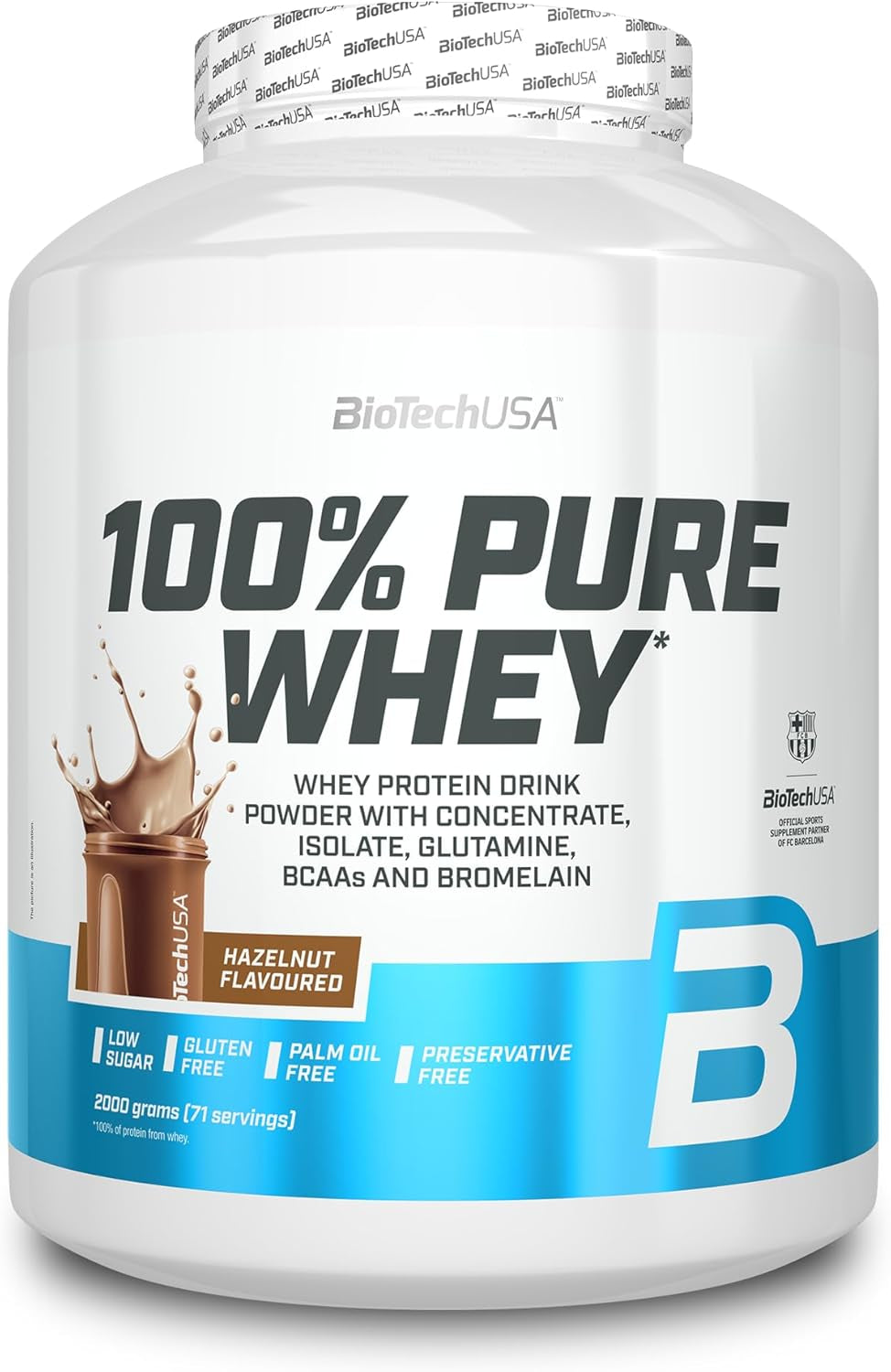100% Pure Whey (2000g) Haselnuss