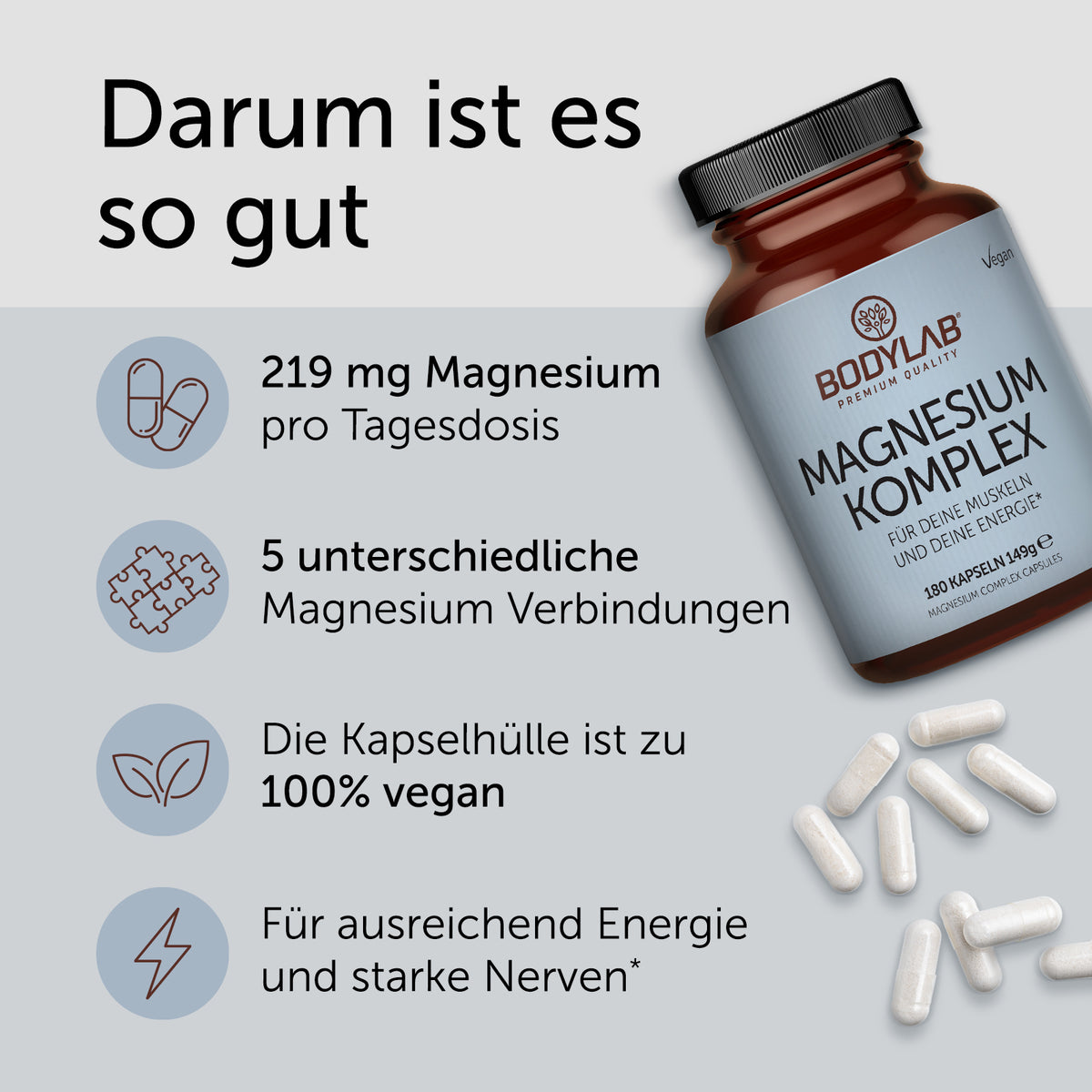 Magnesium Komplex (180 Kapseln)