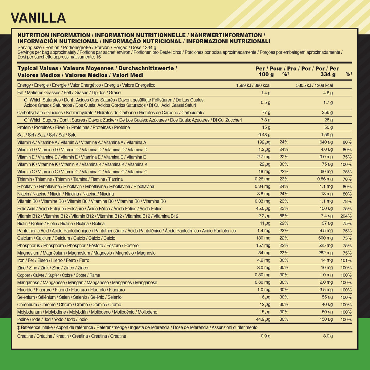 Serious Mass (2730g) Vanille