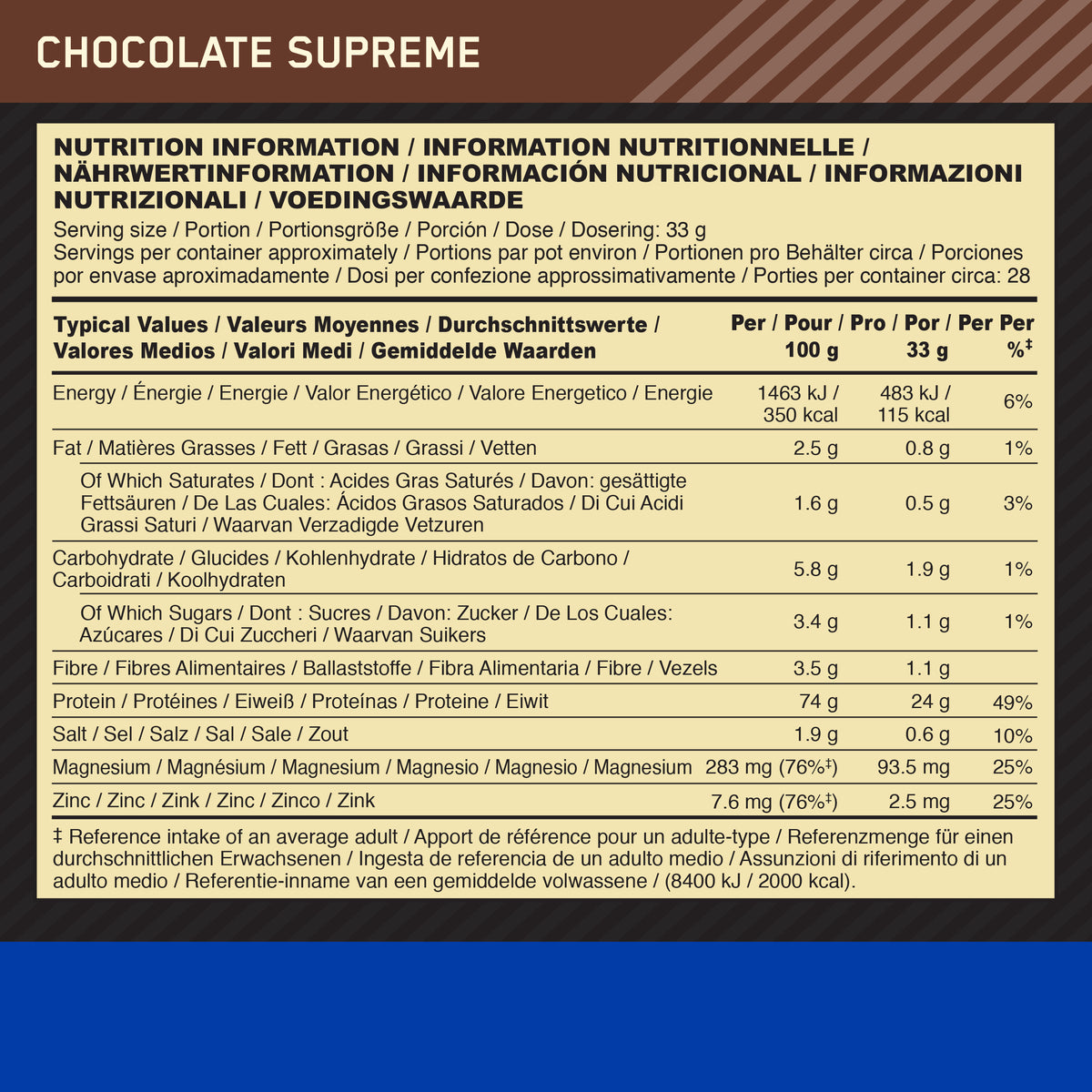 100% Casein (924g) Chocolate
