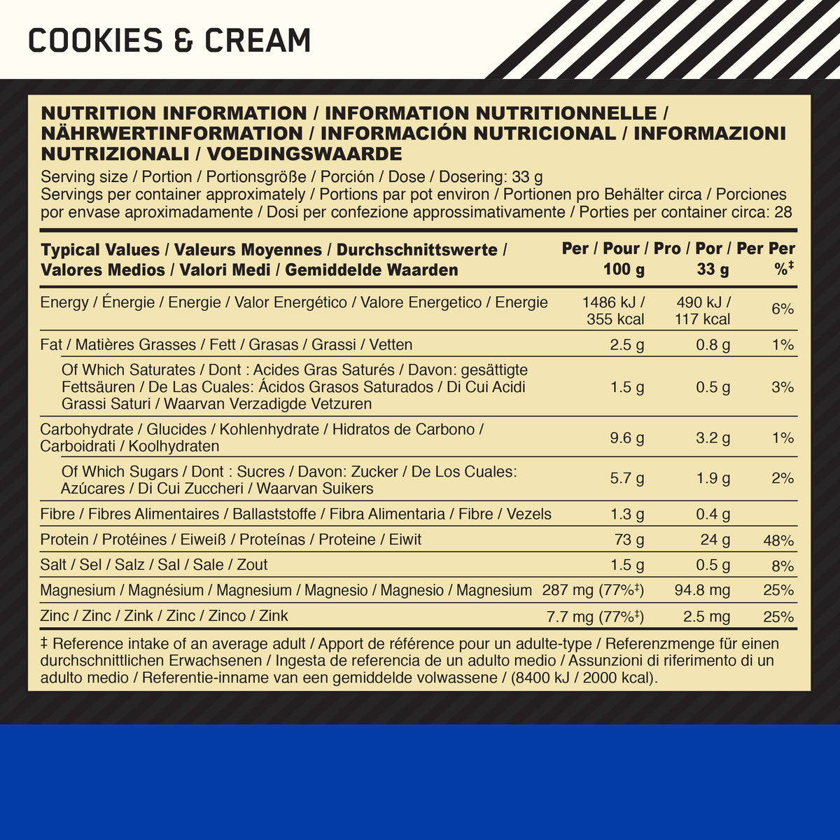 100% Casein (924g) Cookies & Creme