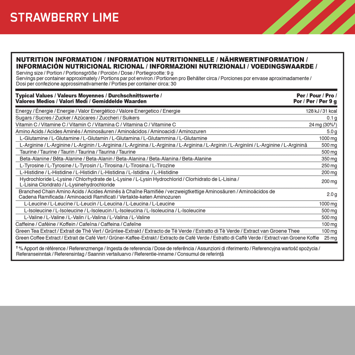 Amino Energy (270g) Strawberry Lime