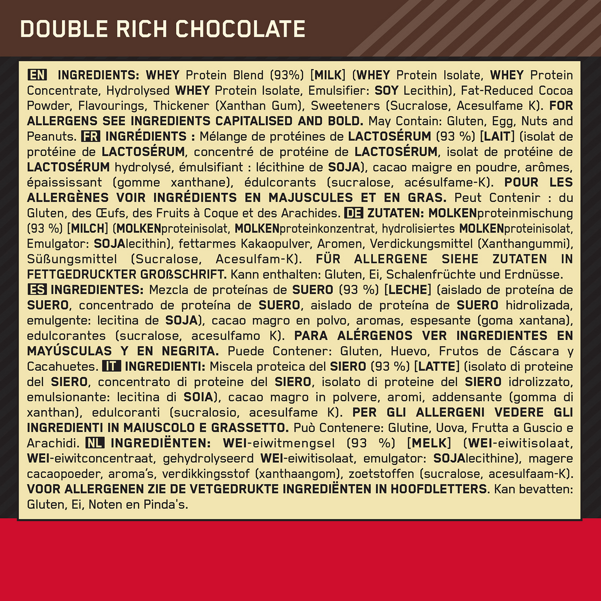 100% Whey Gold Standard (4530g) Double Rich Chocolate