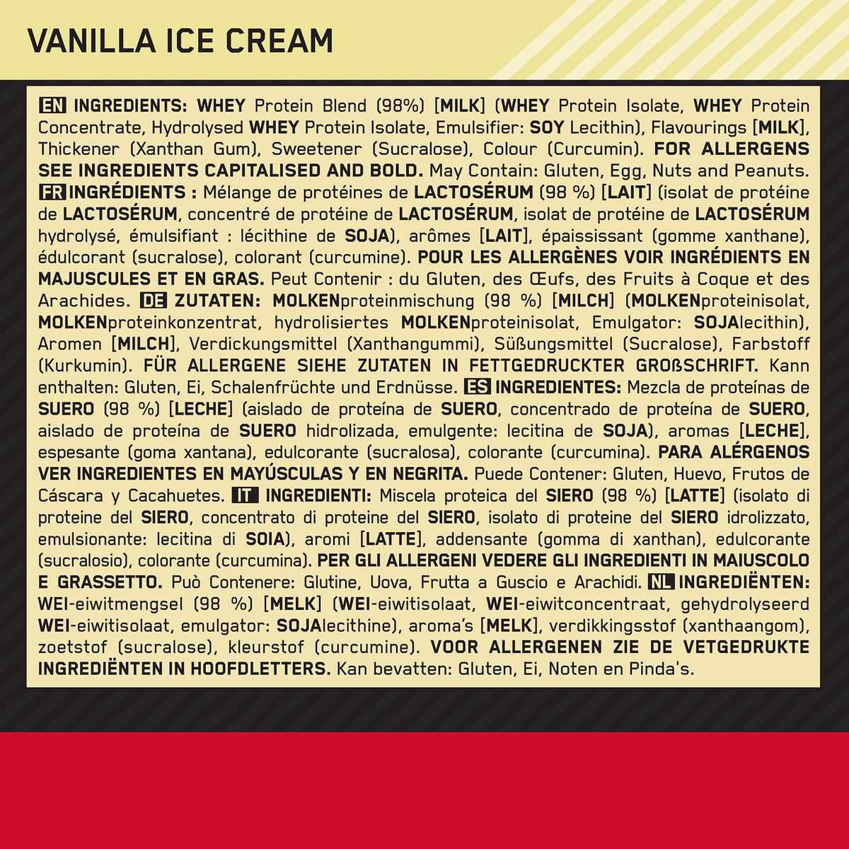 100% Whey Gold Standard (4530g) Vanilla Ice Cream