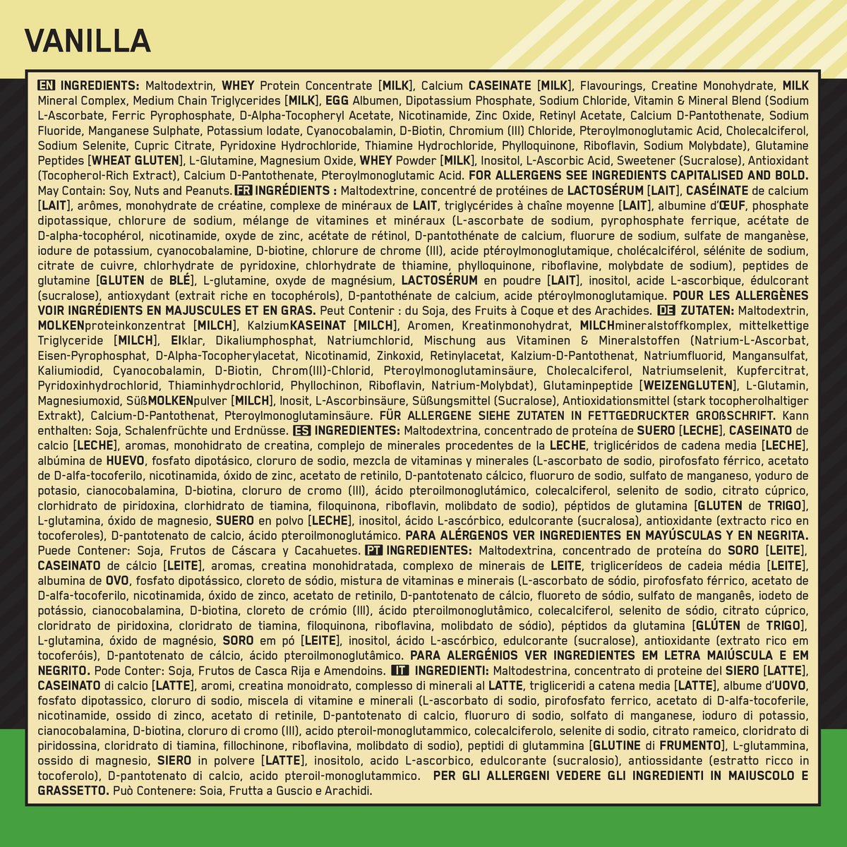 Serious Mass (2730g) Vanille