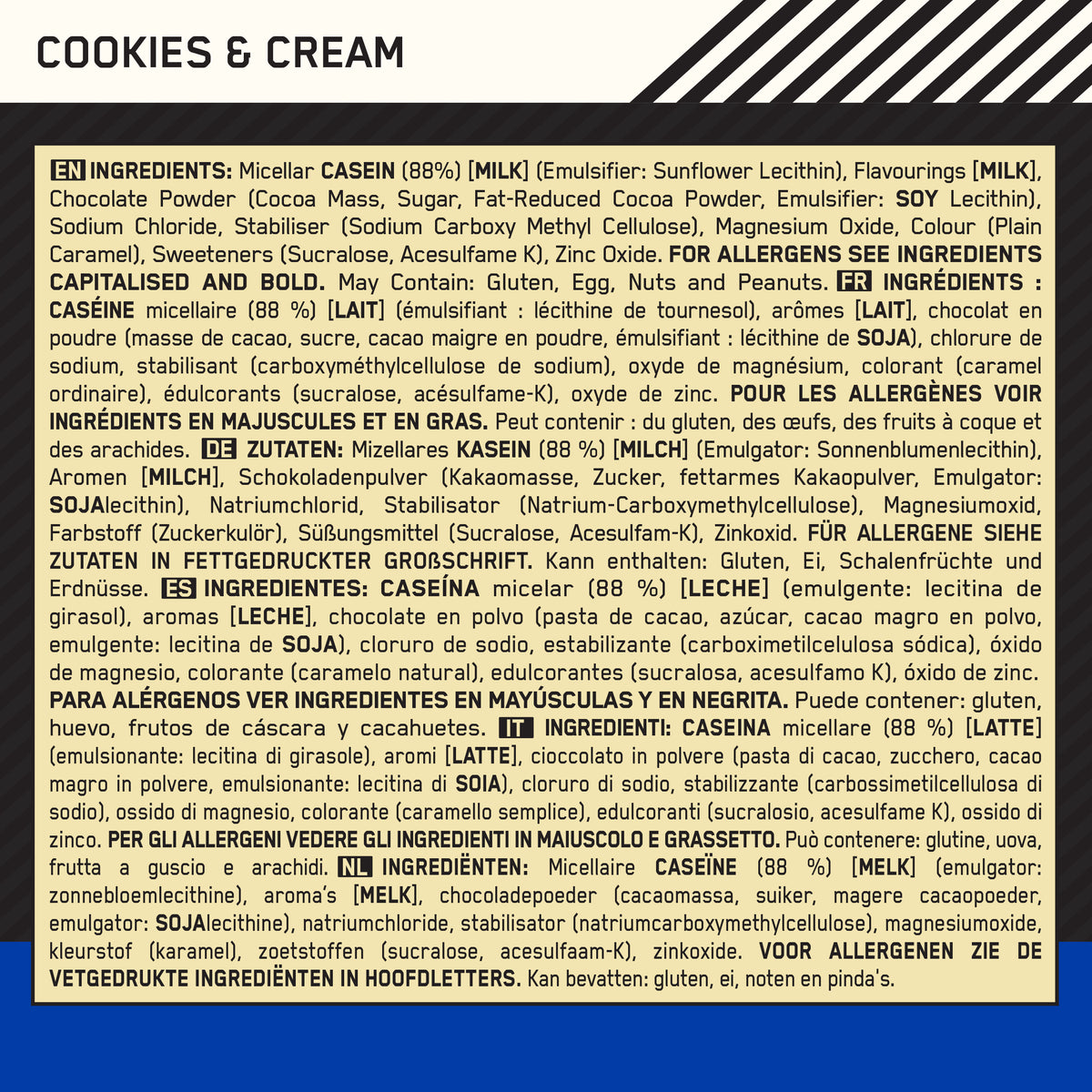 100% Casein (924g) Cookies & Creme