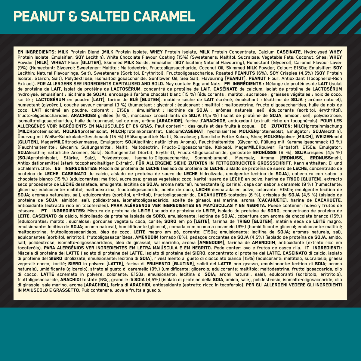 Whipped Protein Bar (10x60g) Peanut & Salted Caramel