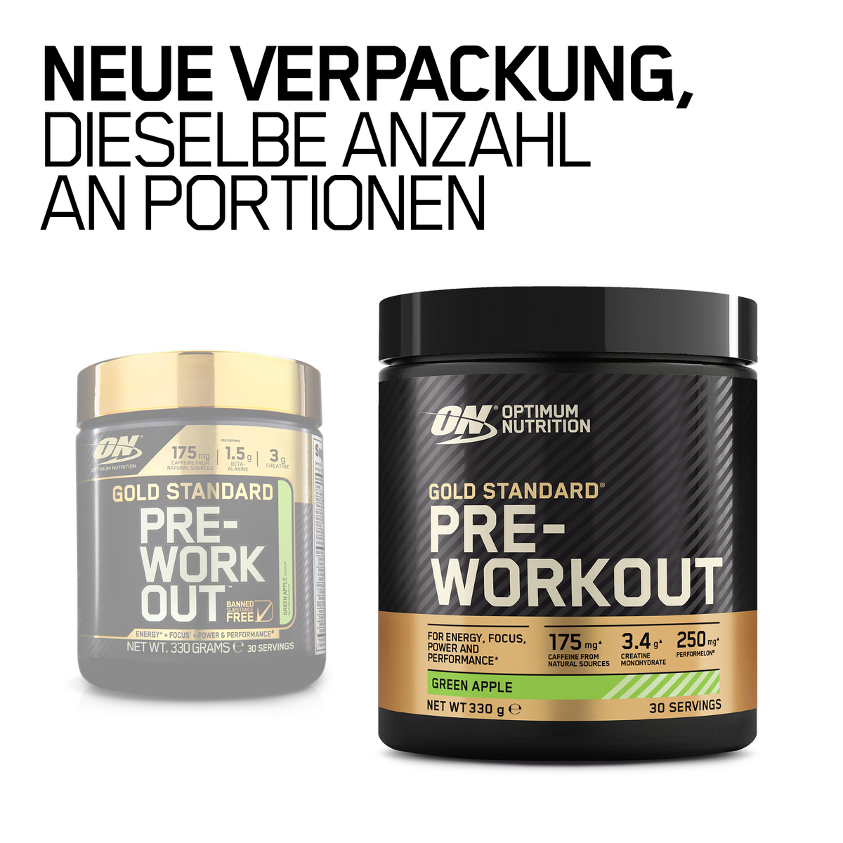 Gold Standard Pre-Work Out (330g) Green Apple