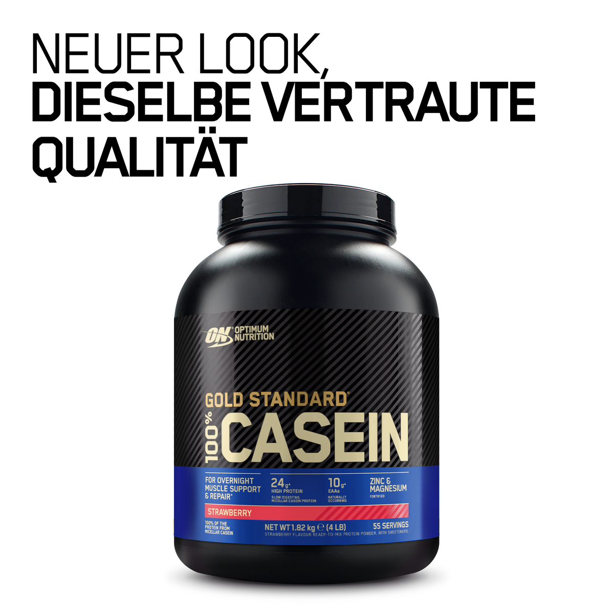 100% Casein Gold Standard (1820g) Strawberry