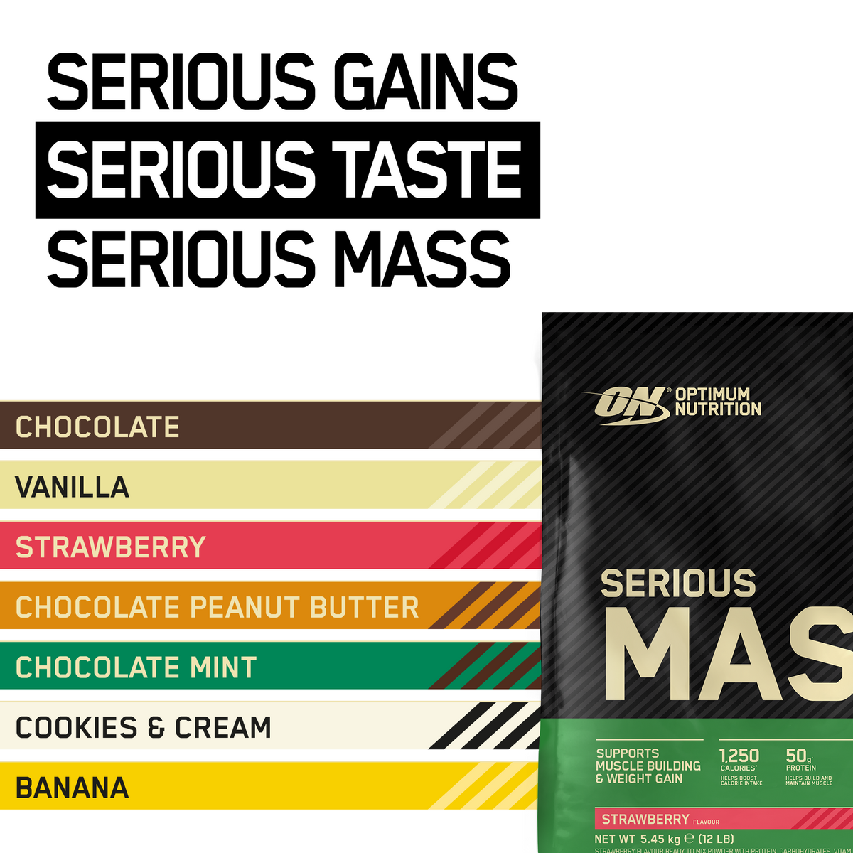 Serious Mass (5330g) Strawberry