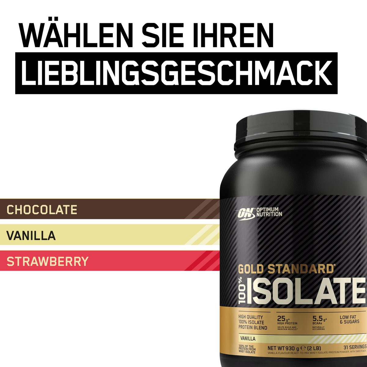 100% Gold Standard Isolate (930g) Vanilla