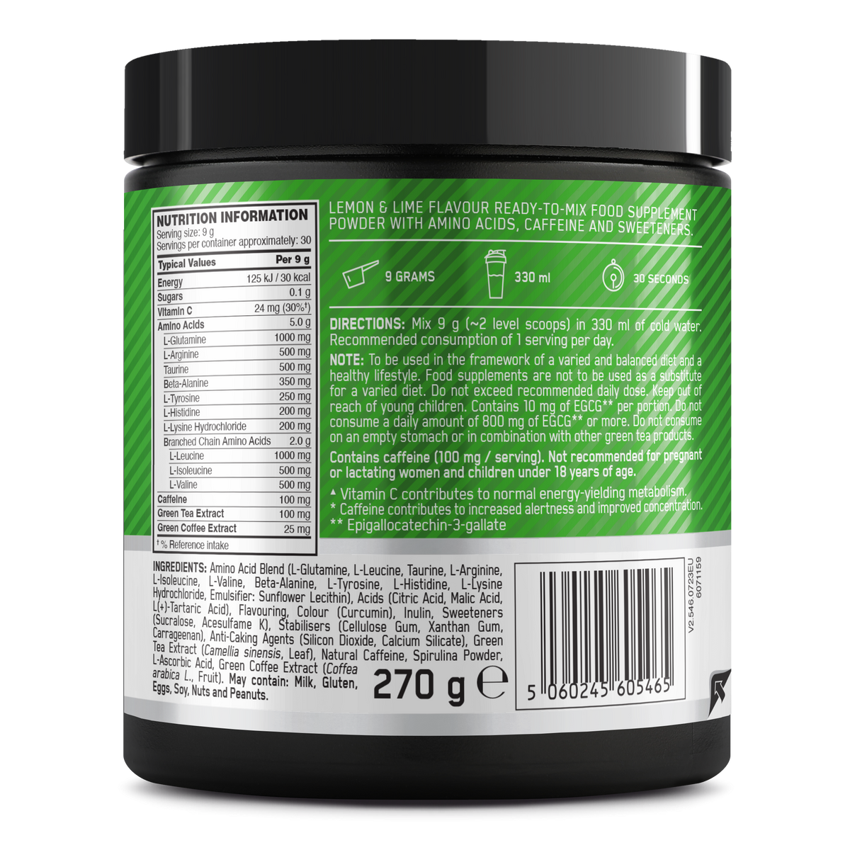 Amino Energy (270g) Lemon and Lime