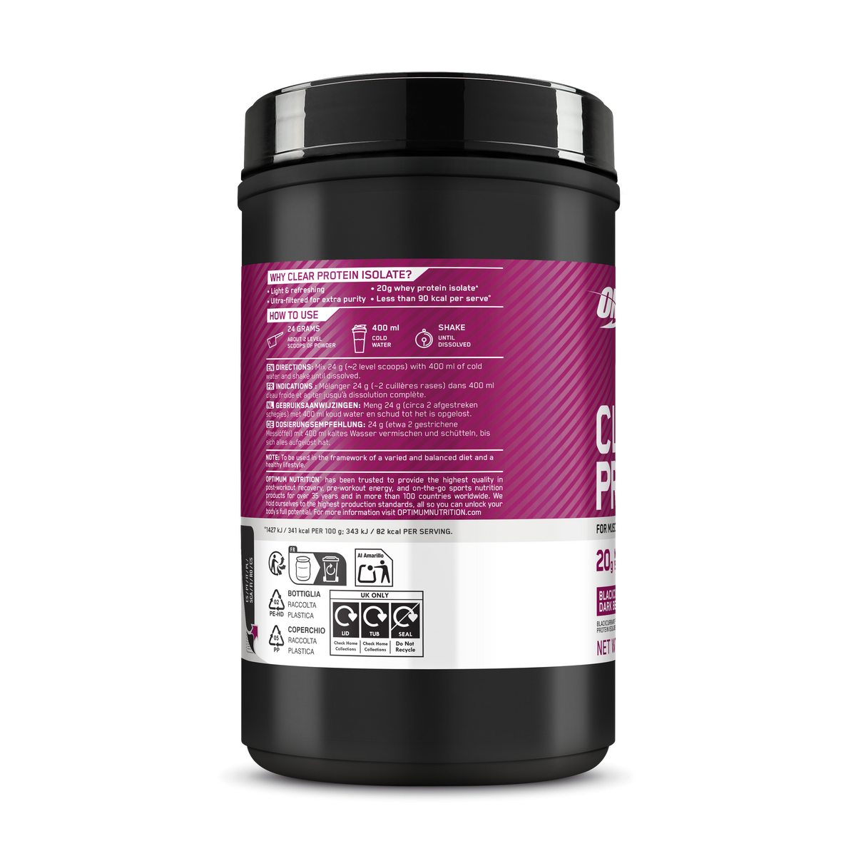 Clear Protein (480g) Dark Berry