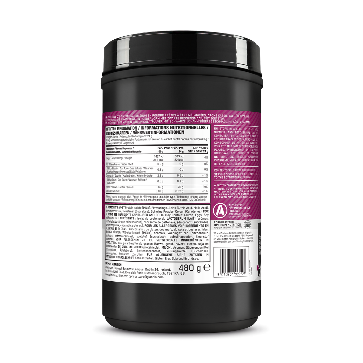 Clear Protein (480g) Dark Berry