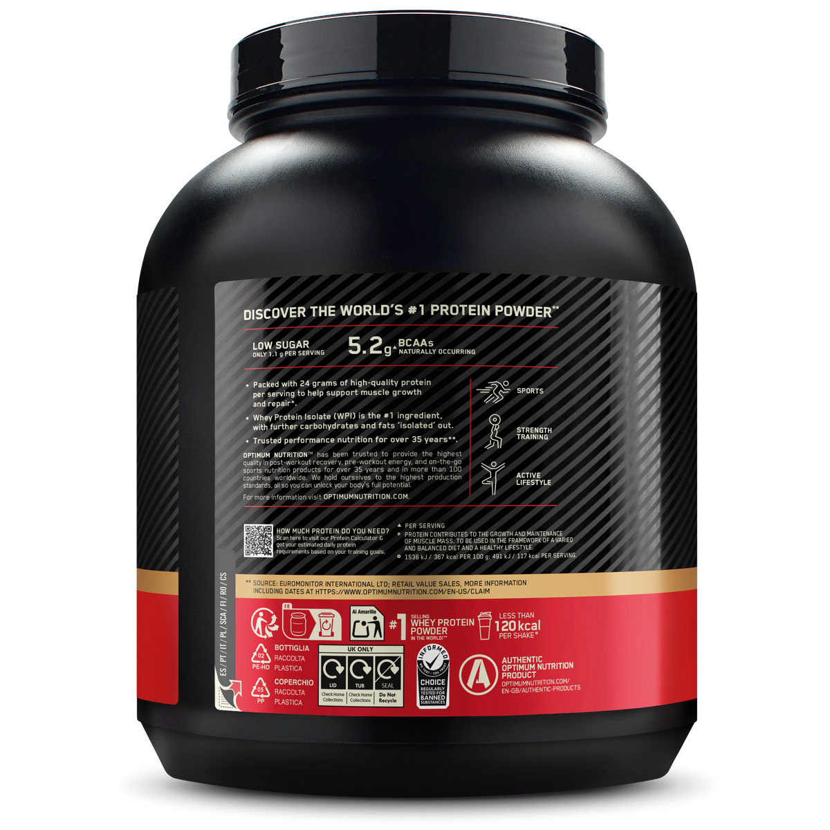 100% Whey Gold Standard (2040g) Chocolate Hazelnut