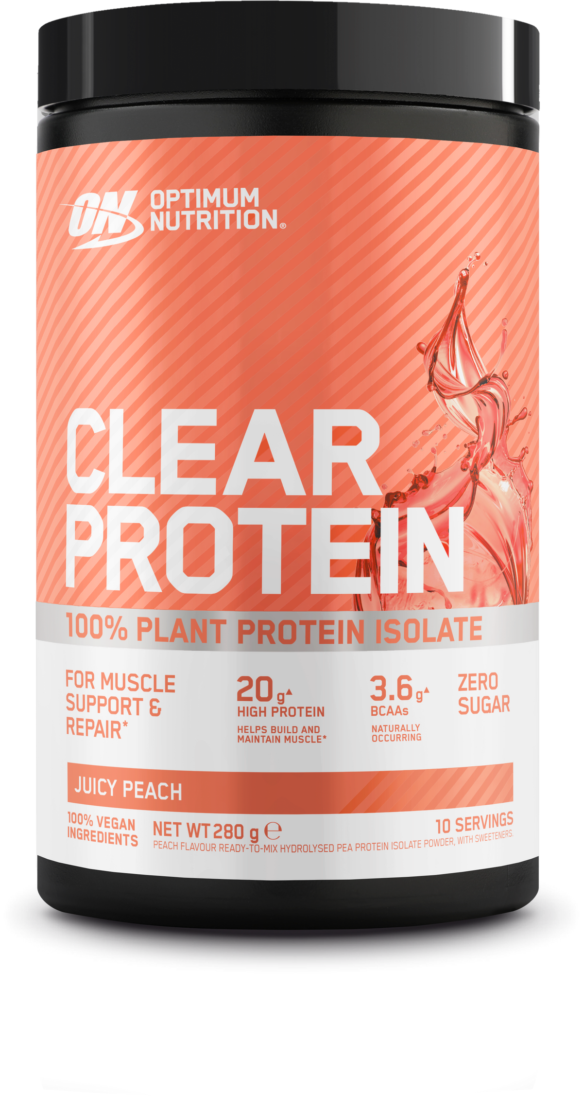Clear Protein 100% Plant Protein Isolate (280g) Juicy Peach