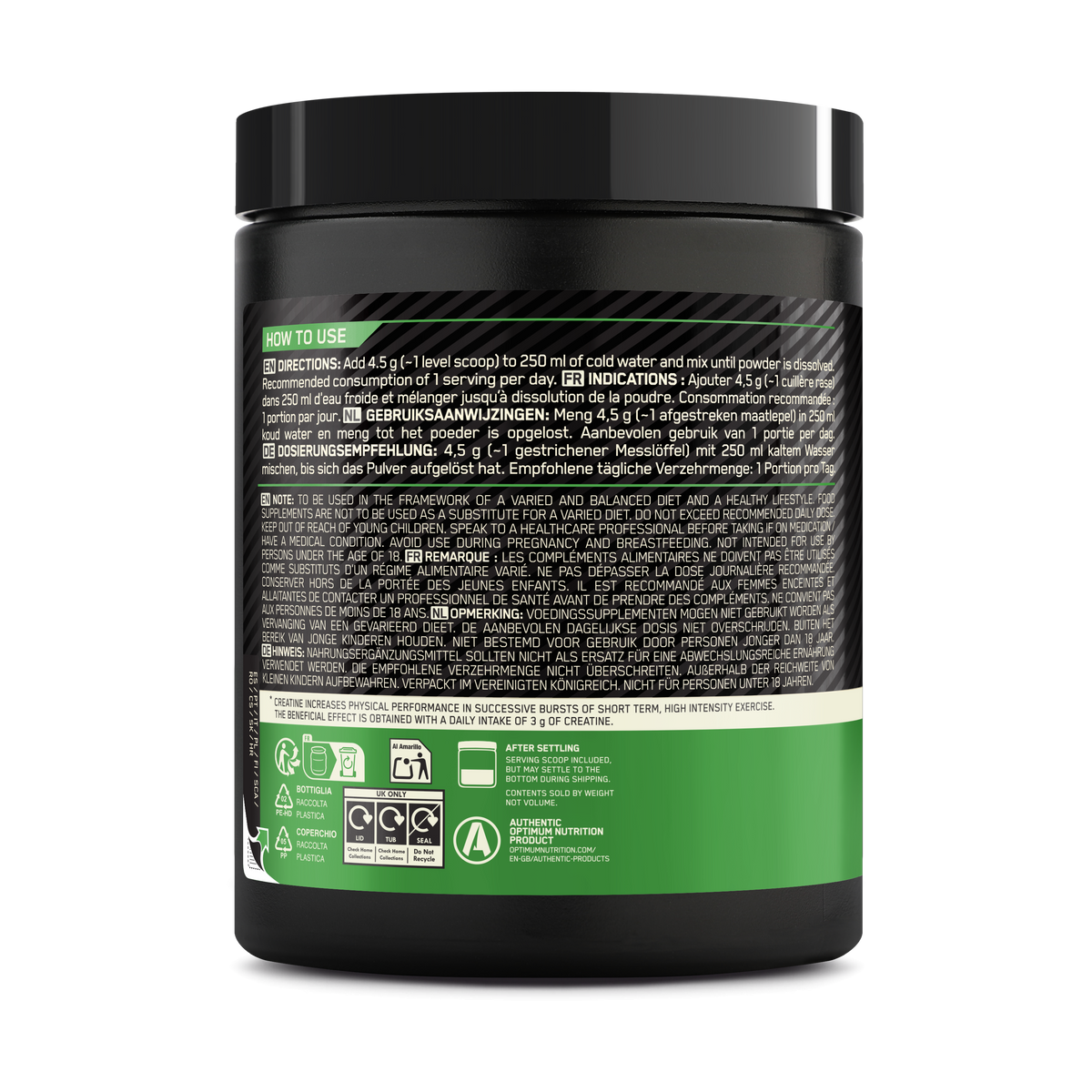 Micronised Creatine Powder Flavored (360g) Blue Raspberry