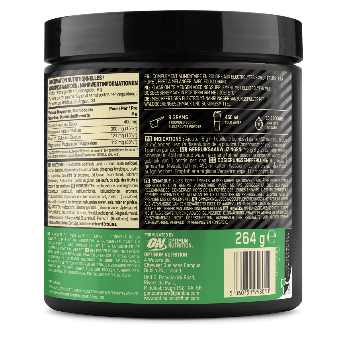 Electrolyte Powder (264g) Forest Berries