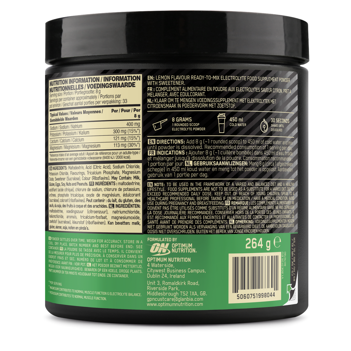 Electrolyte Powder (264g) Lemon