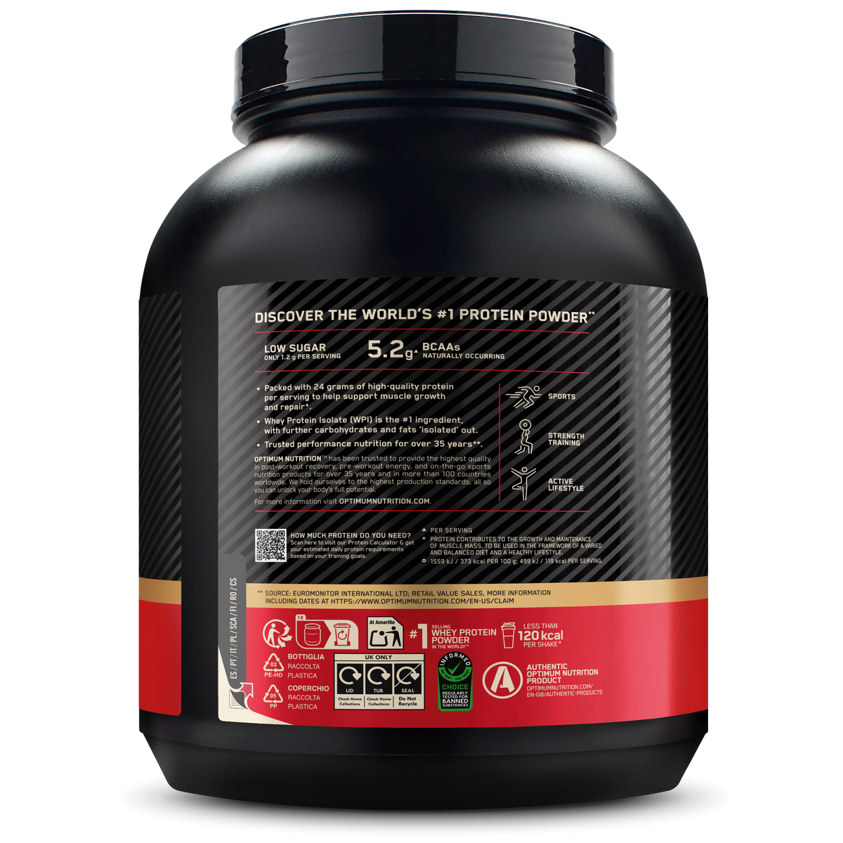 100% Whey Gold Standard (2040g) Cookies & Cream